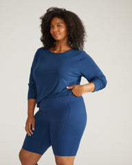 Next-to-Naked Bike Shorts - Pageant Blue