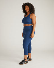 Next-to-Naked Cropped Pocket Legging - Pageant Blue