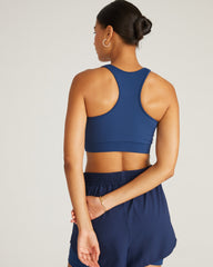 Next-to-Naked Racerback Sports Bra - Pageant Blue