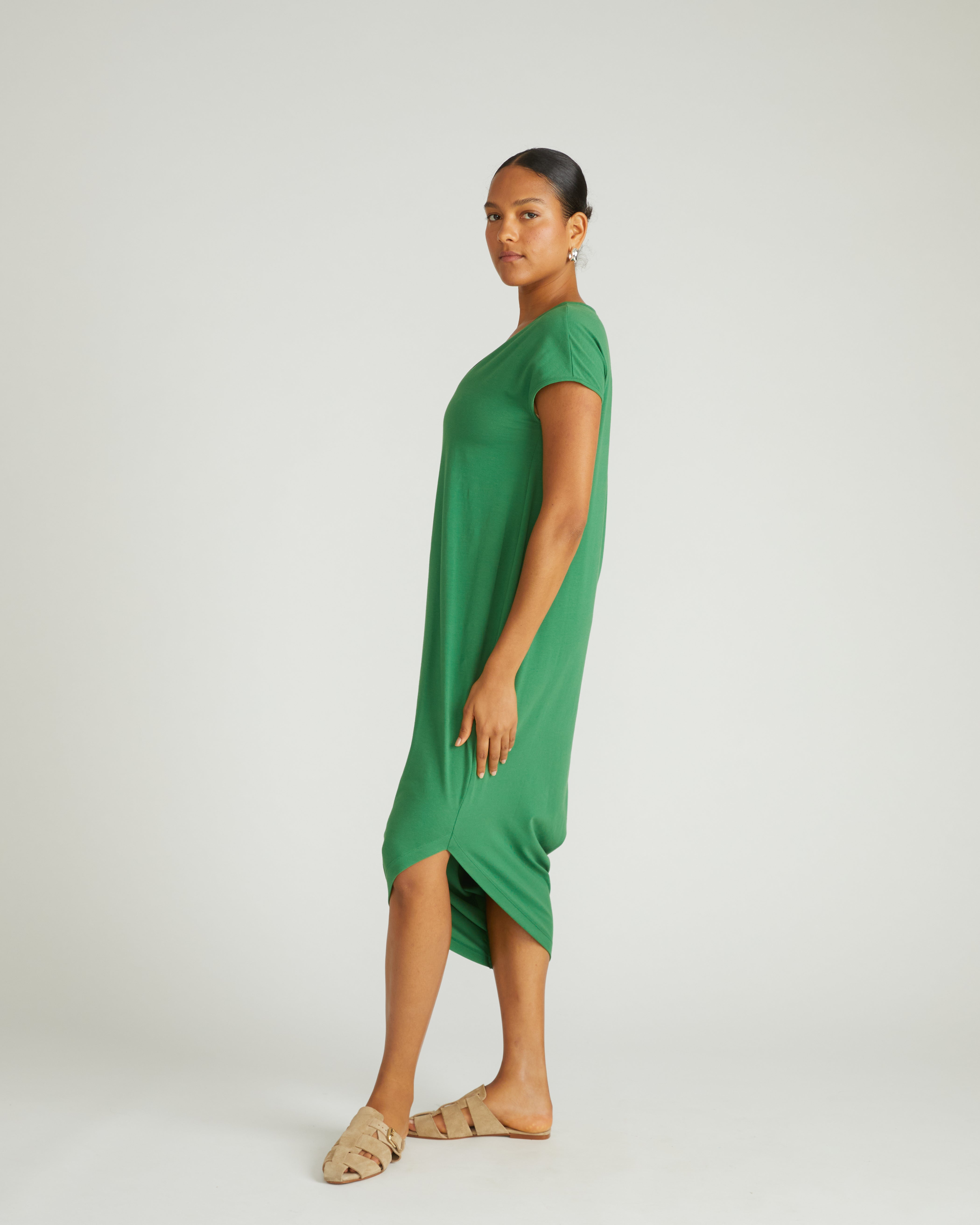 Iconic Geneva V-Neck Dress - Clover