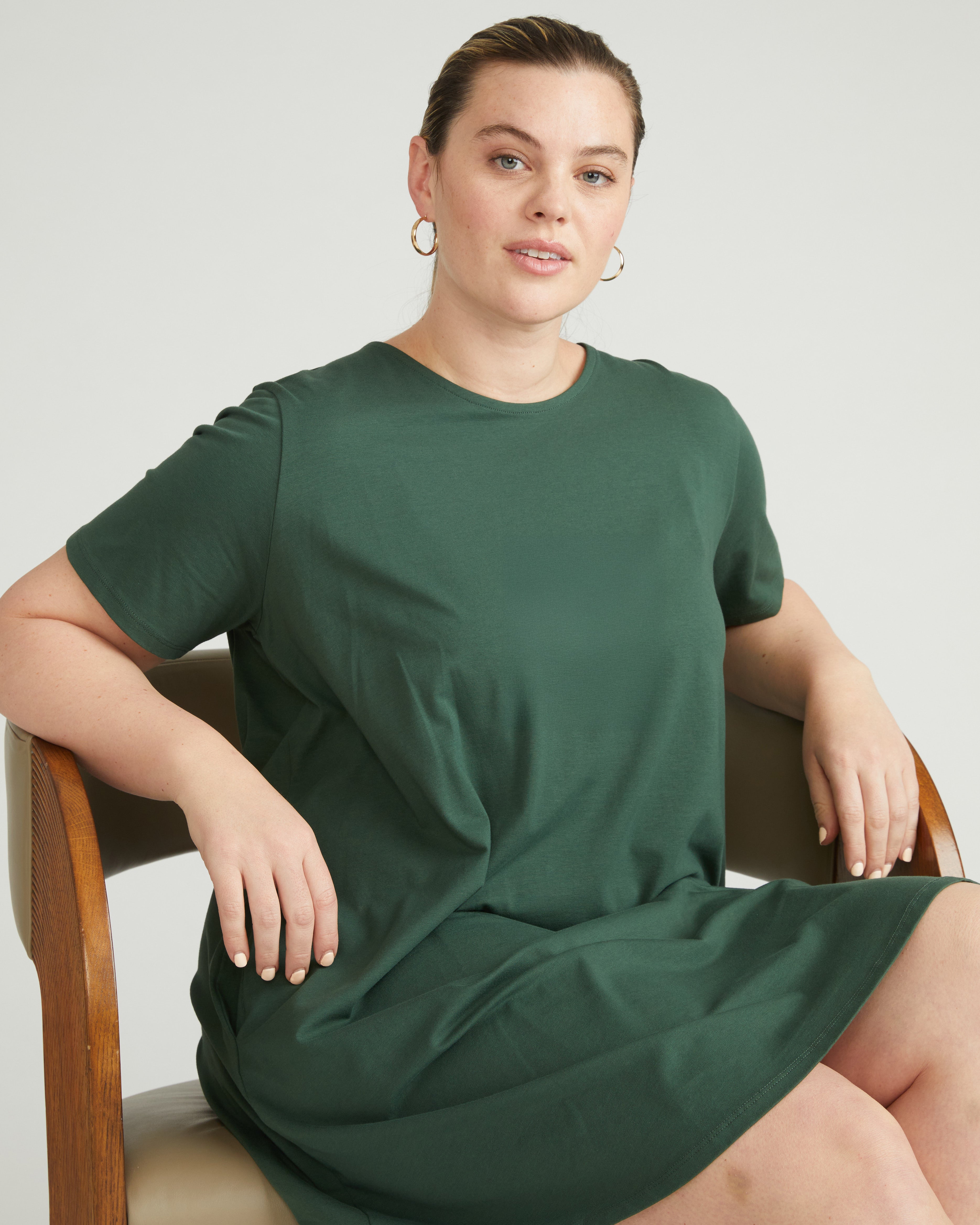 Halie T-Shirt Dress - Conifer