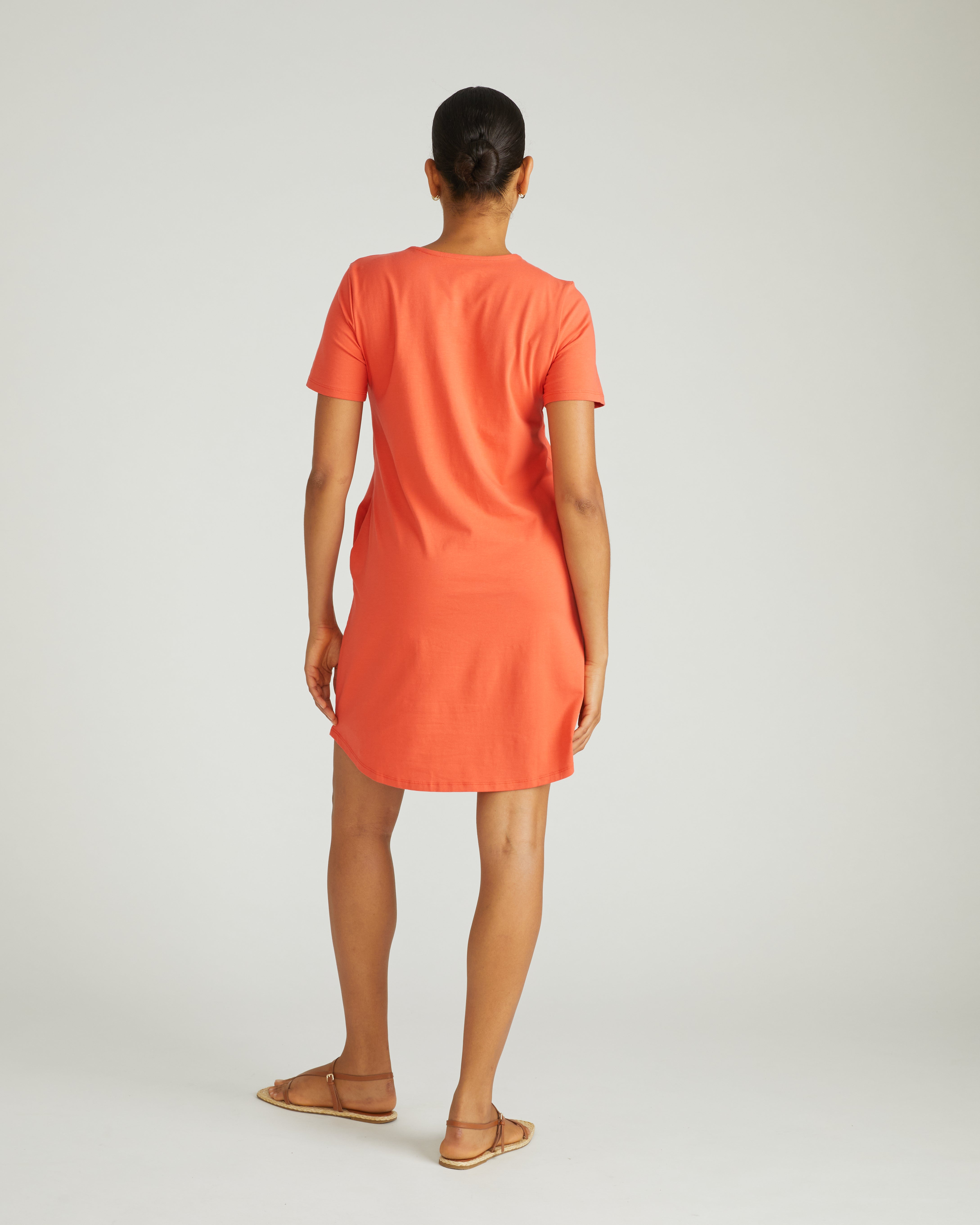 Halie T-Shirt Dress - Coral Reef