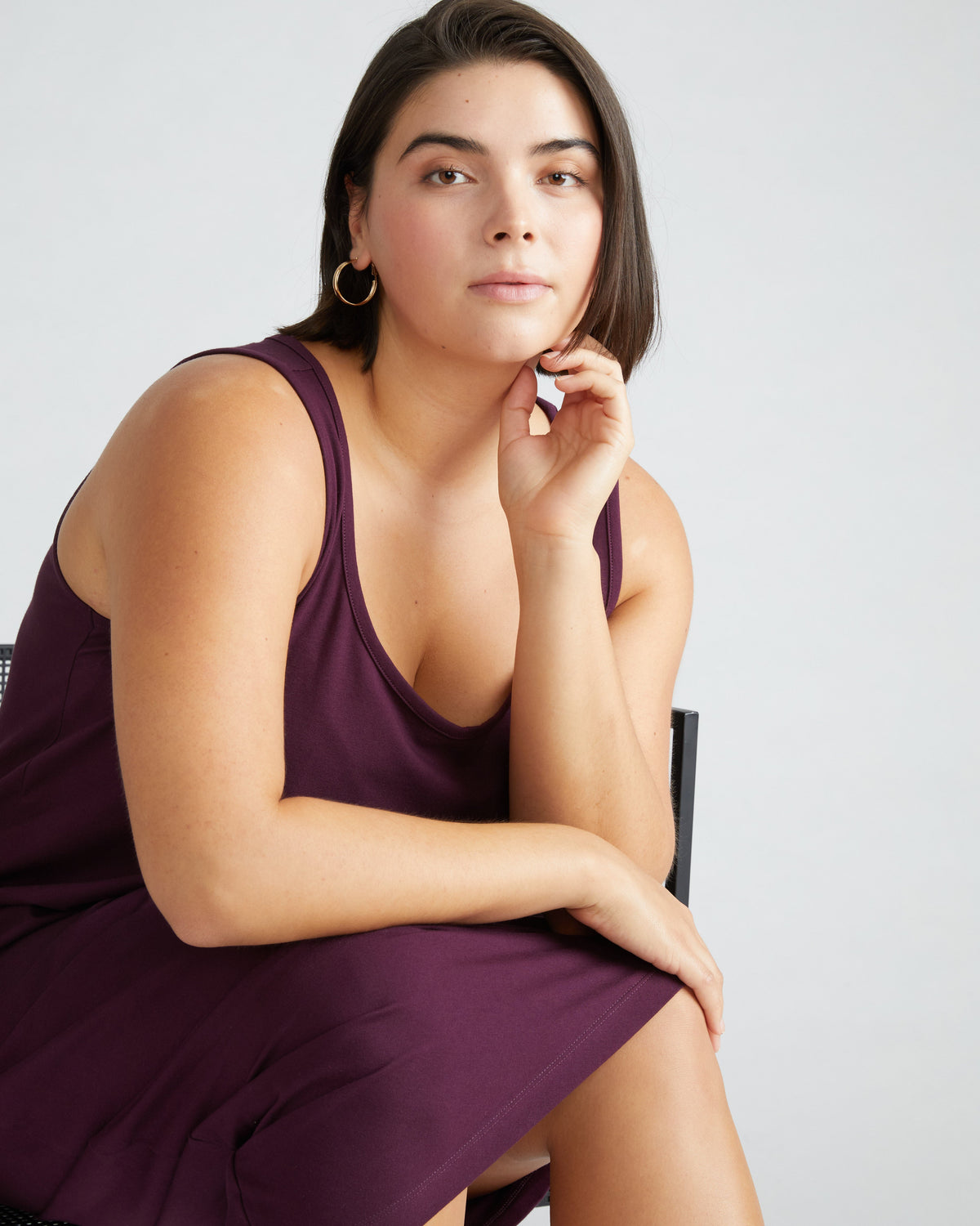 Iconic Geneva Tank Dress - Acai