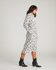 Cooling Stretch Cupro Savannah Dress - Vintage Daydream Print