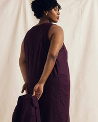 Terrace Linen Shift Dress - Acai