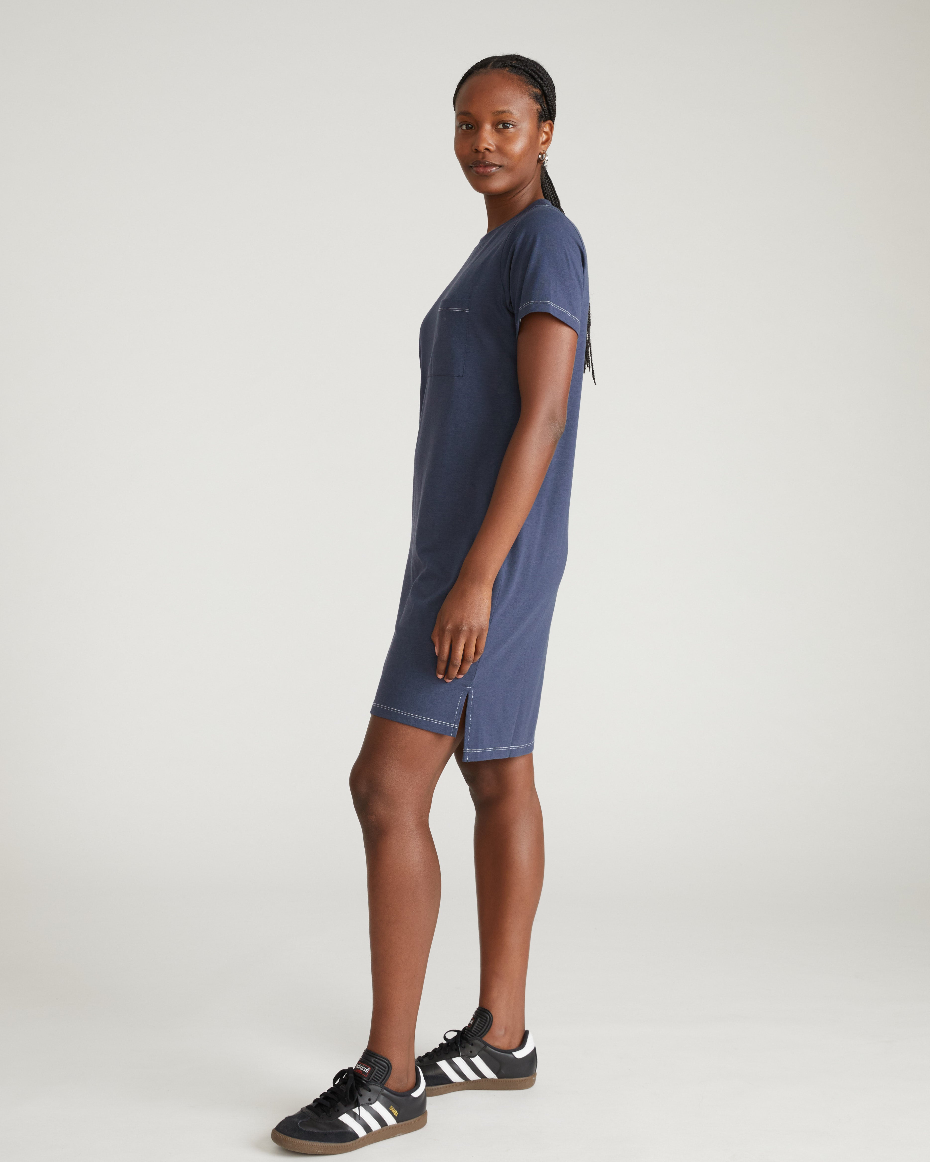 Garcon Tee Dress - Washed Indigo