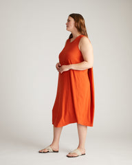 Pearl Divine Jersey Dress - Warm Russet
