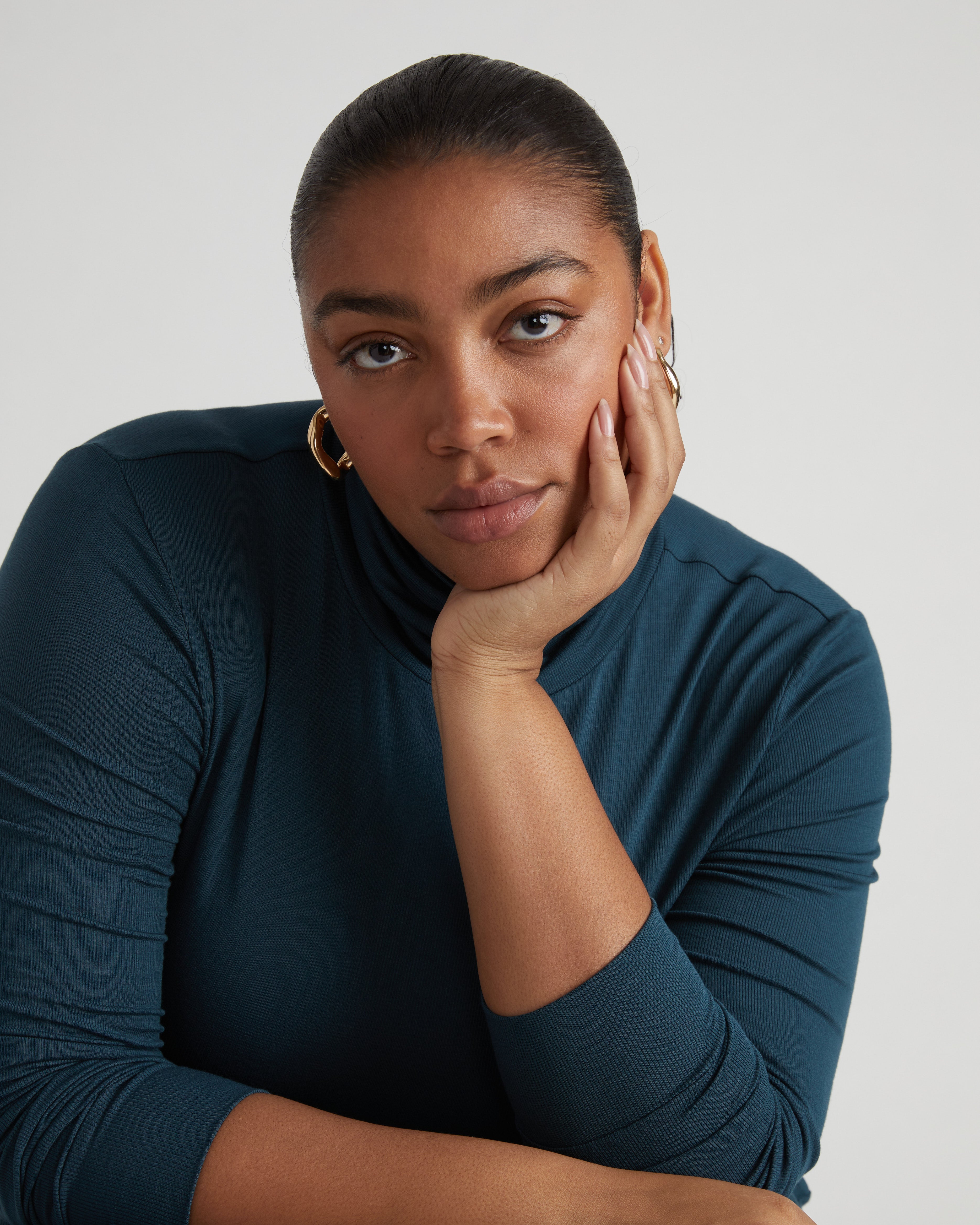 Foundation Turtleneck - Deep Sea