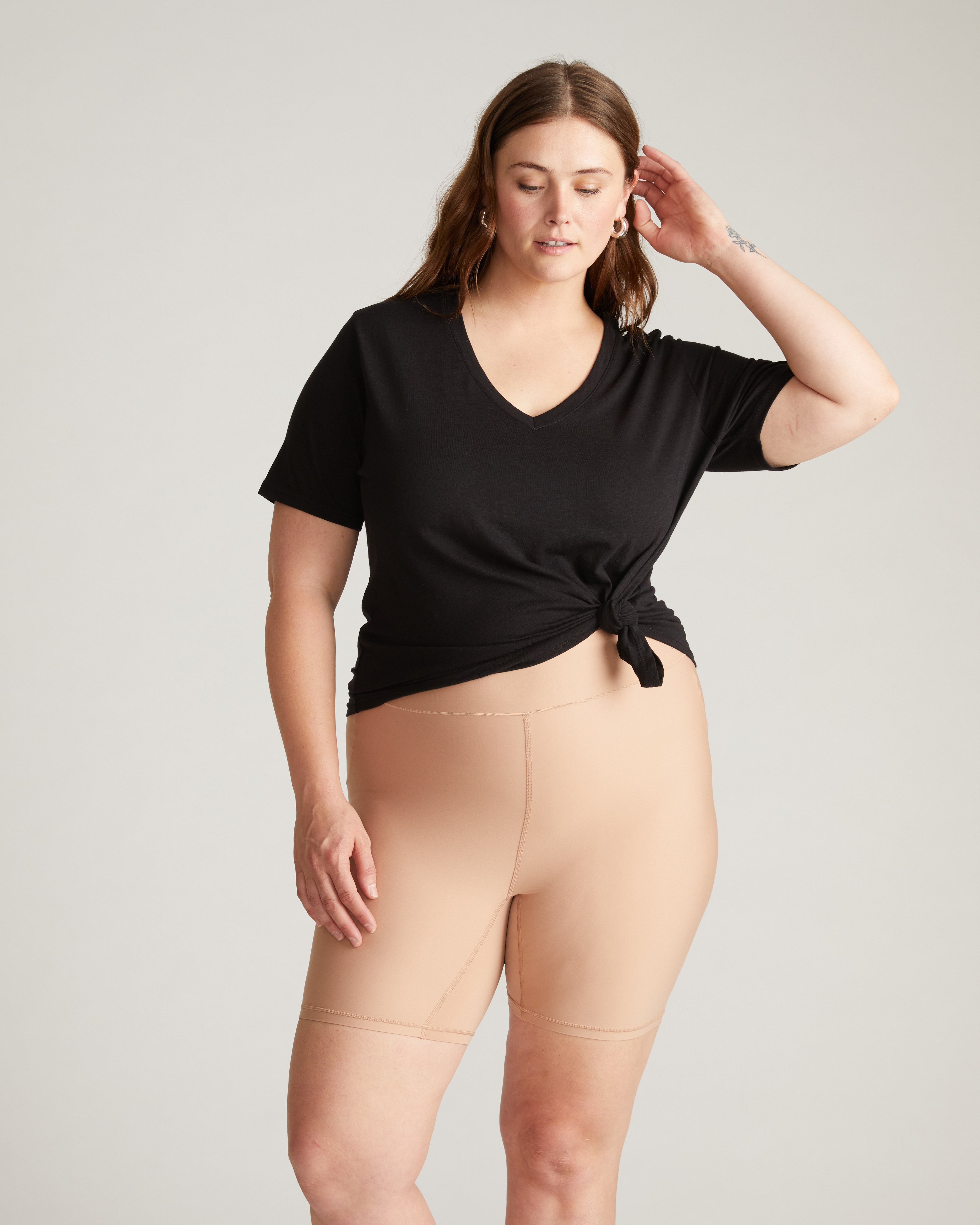 Barely-There Slip Shorts - Spice