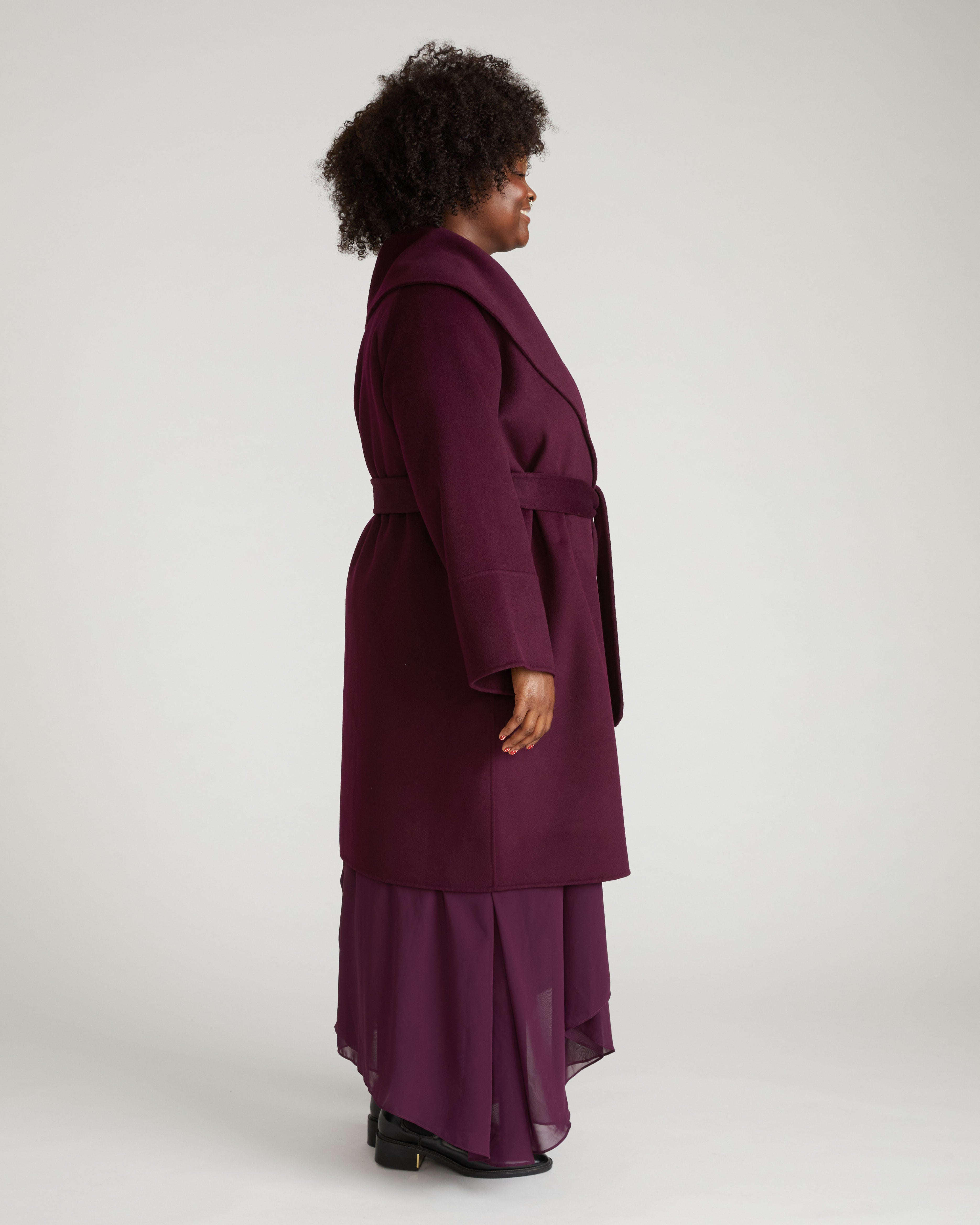 Asha Double Face Wool Coat - Gamay