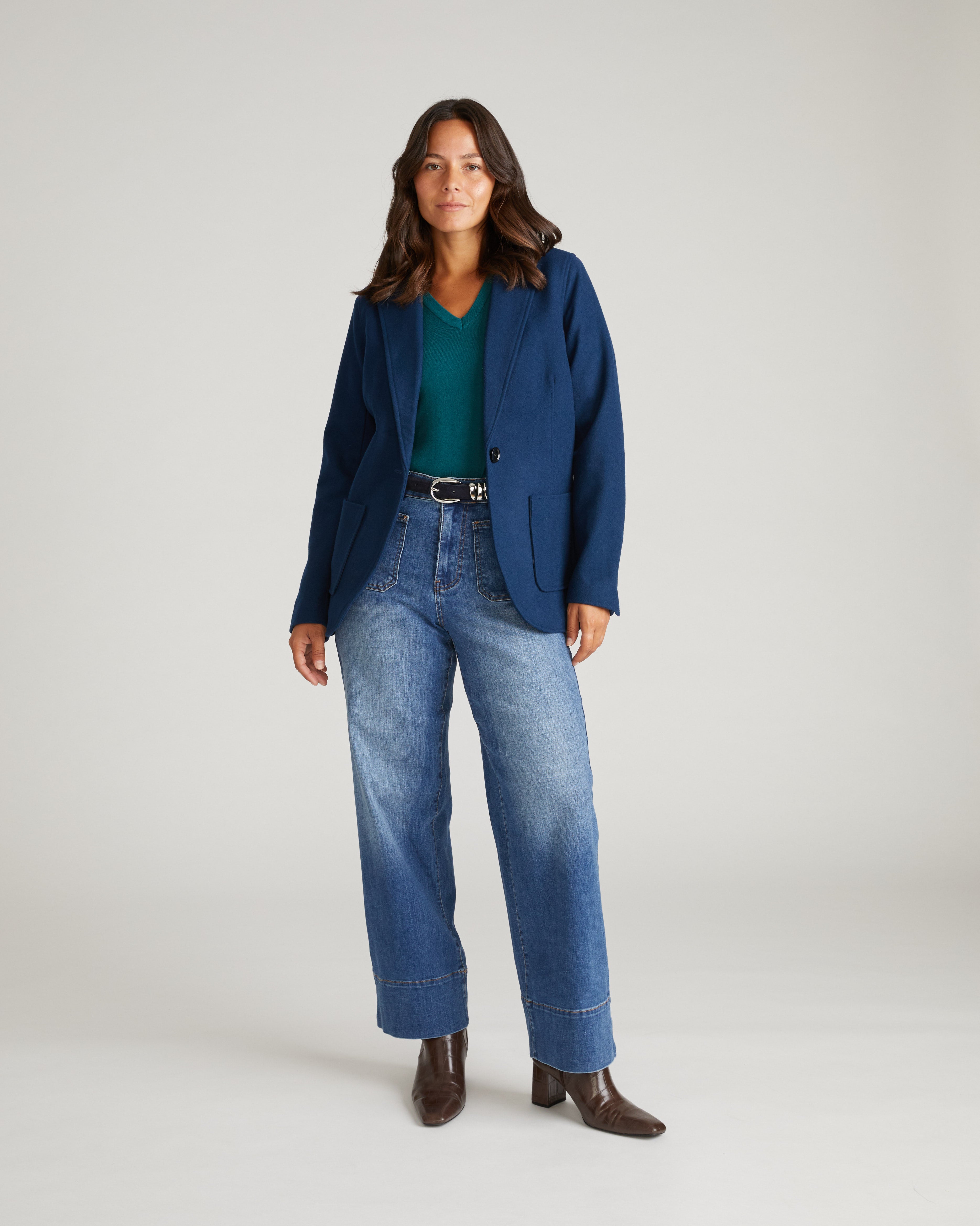 Kidjo Tailored Wool Jacket - Pageant Blue