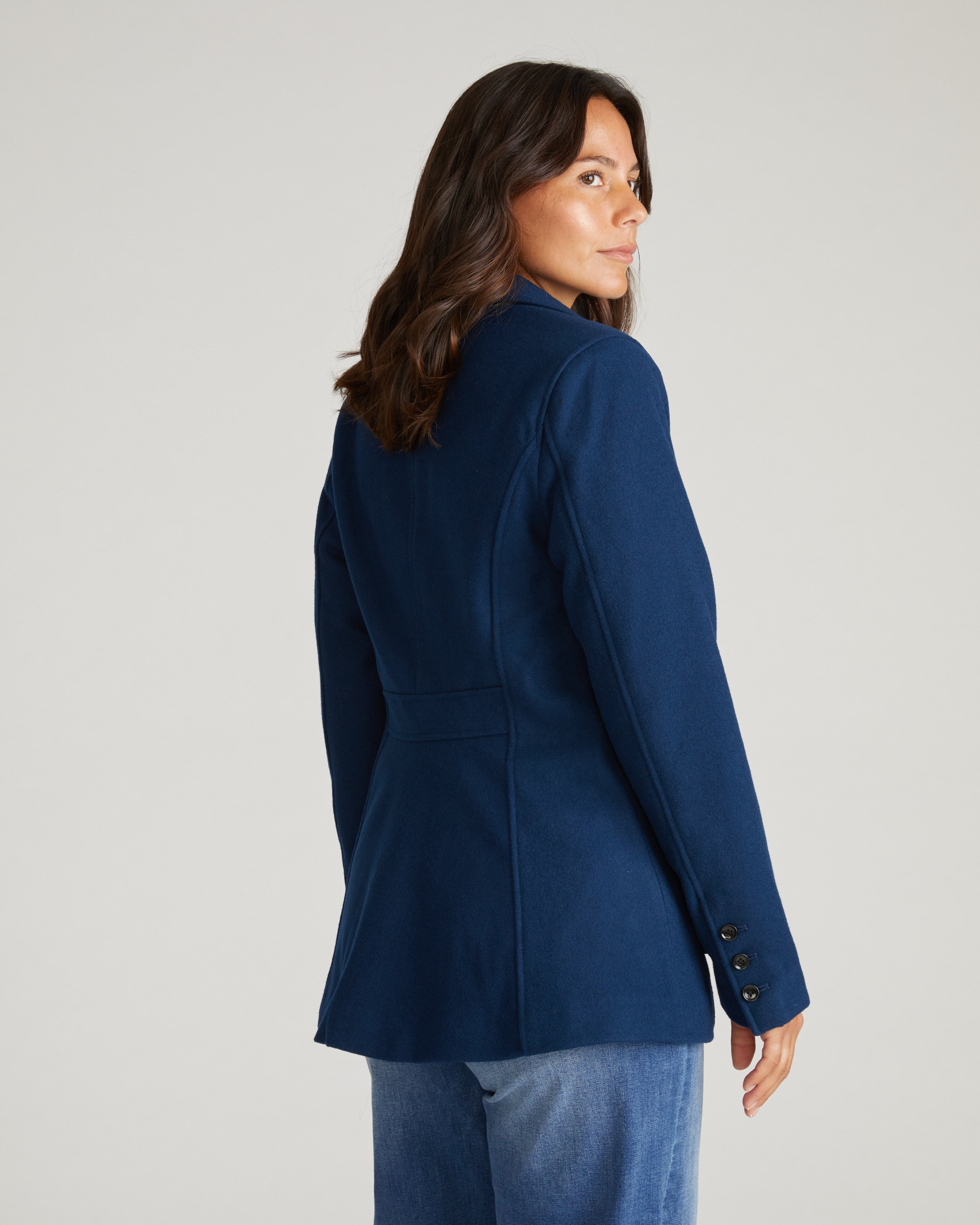 Kidjo Tailored Wool Jacket - Pageant Blue
