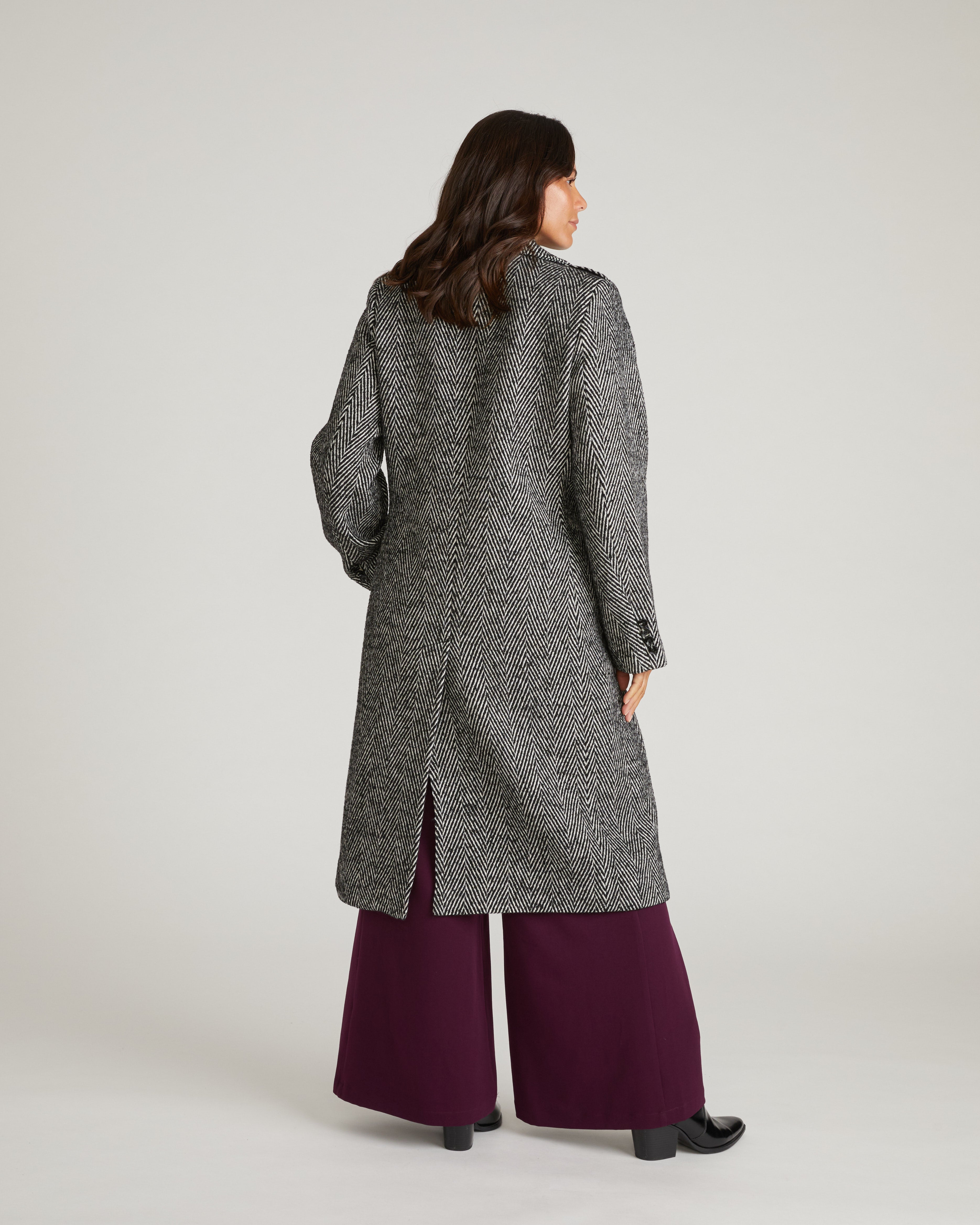 Callaghan Wool Coat - Herringbone