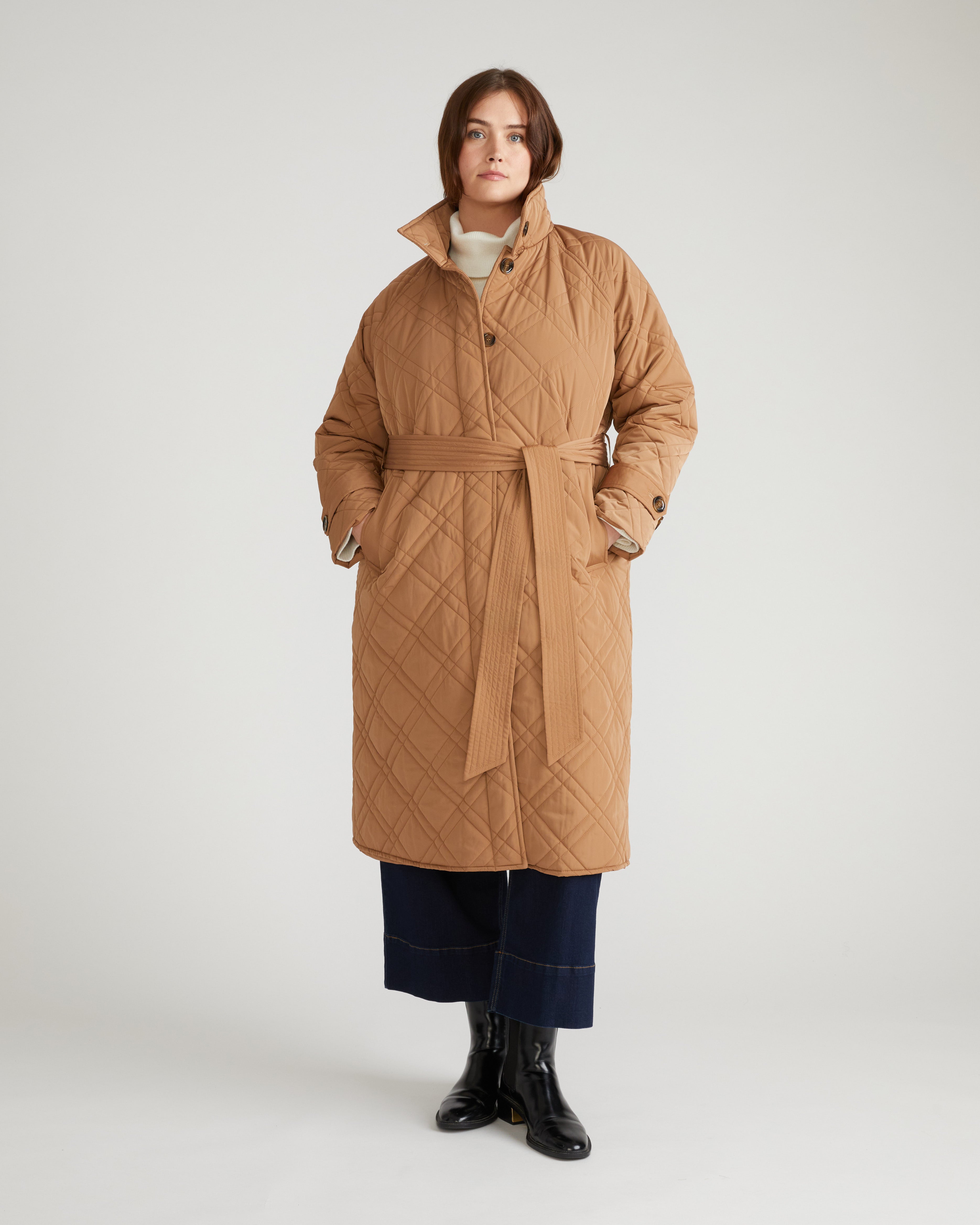 Nehra Quilted Coat - Classic Camel