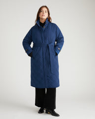 Nehra Quilted Coat - Pageant Blue