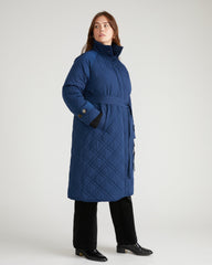 Nehra Quilted Coat - Pageant Blue