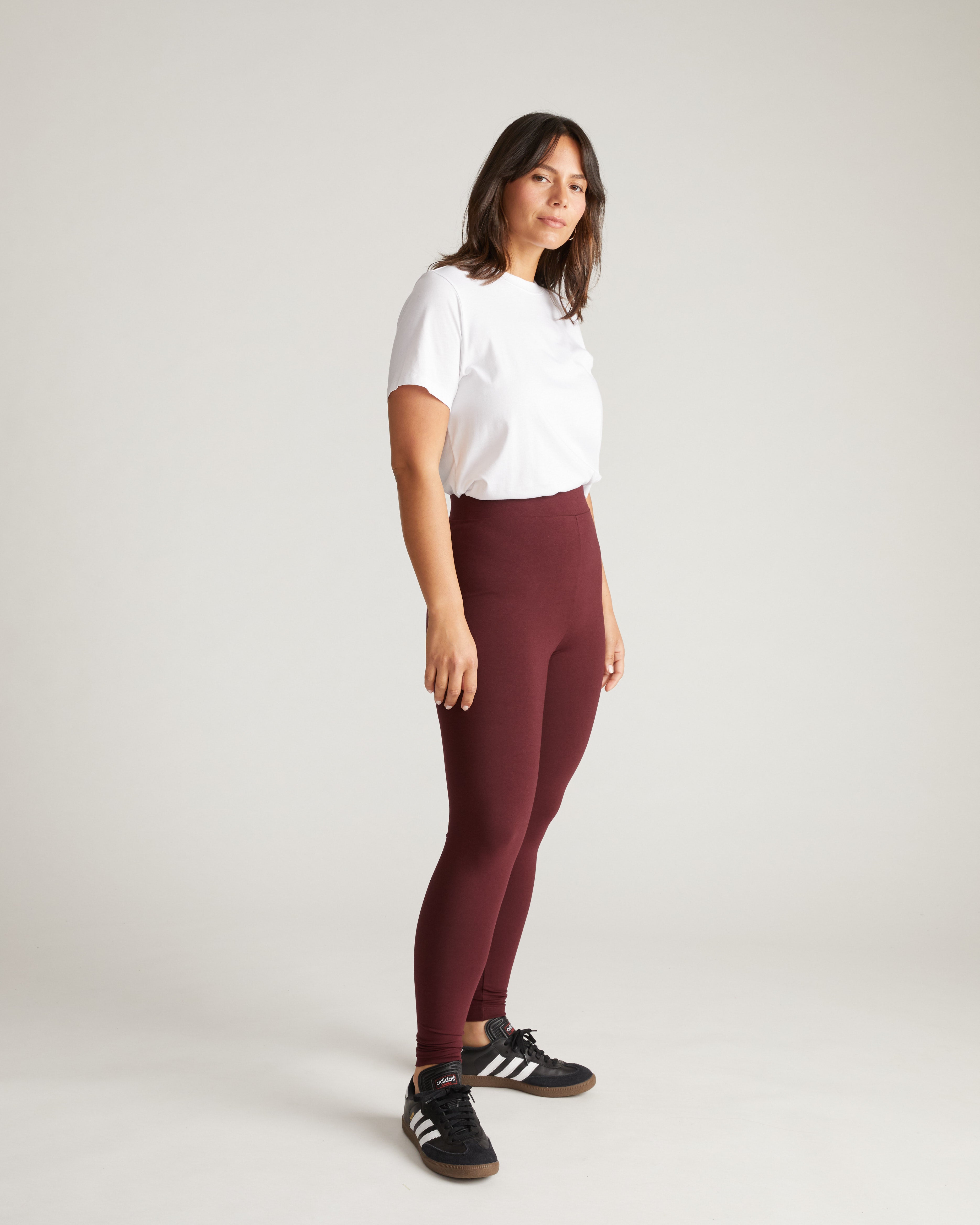 Roya Leggings 27 Inch - Black Cherry