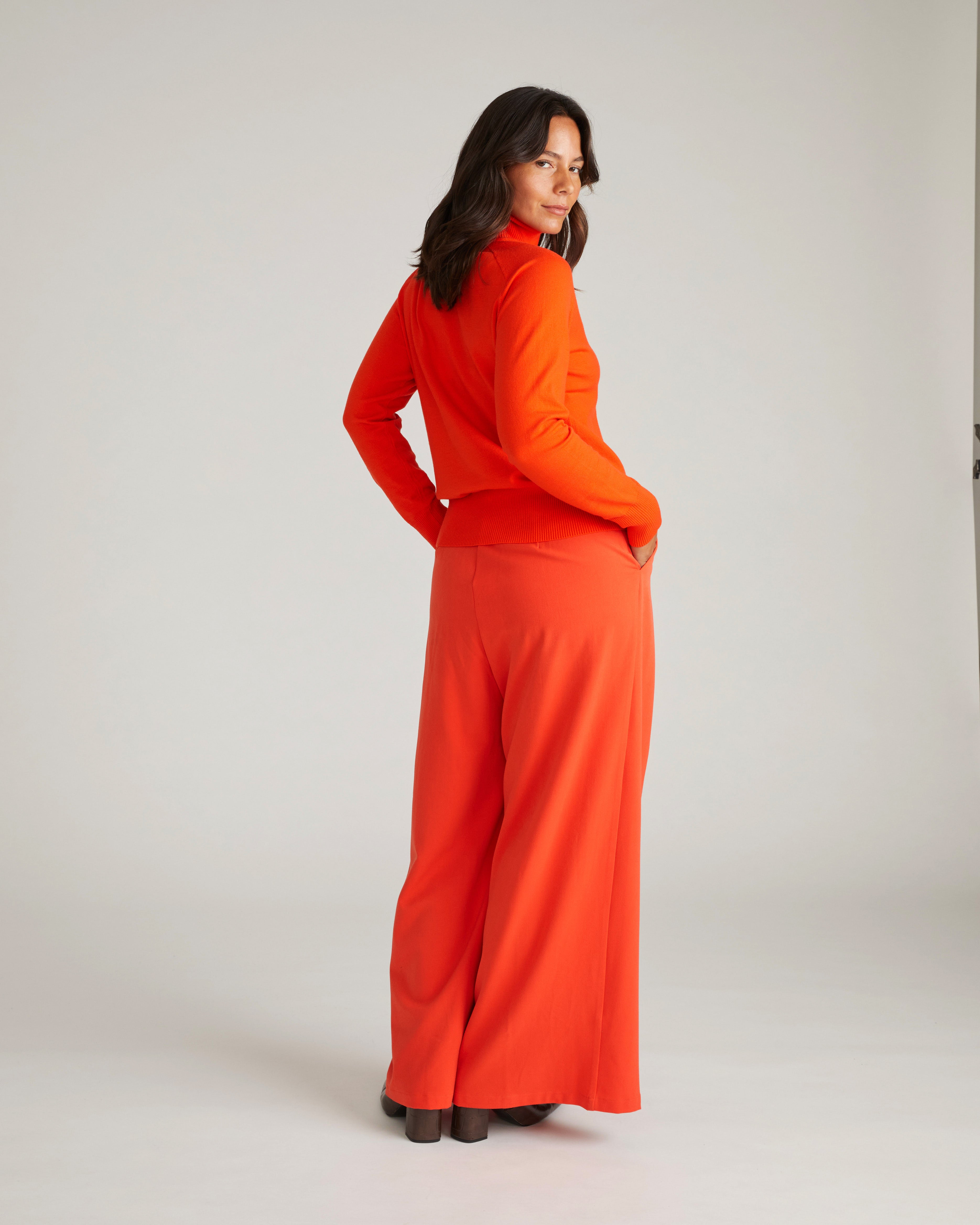 All Day Palais Wide Leg Pants - Poppy