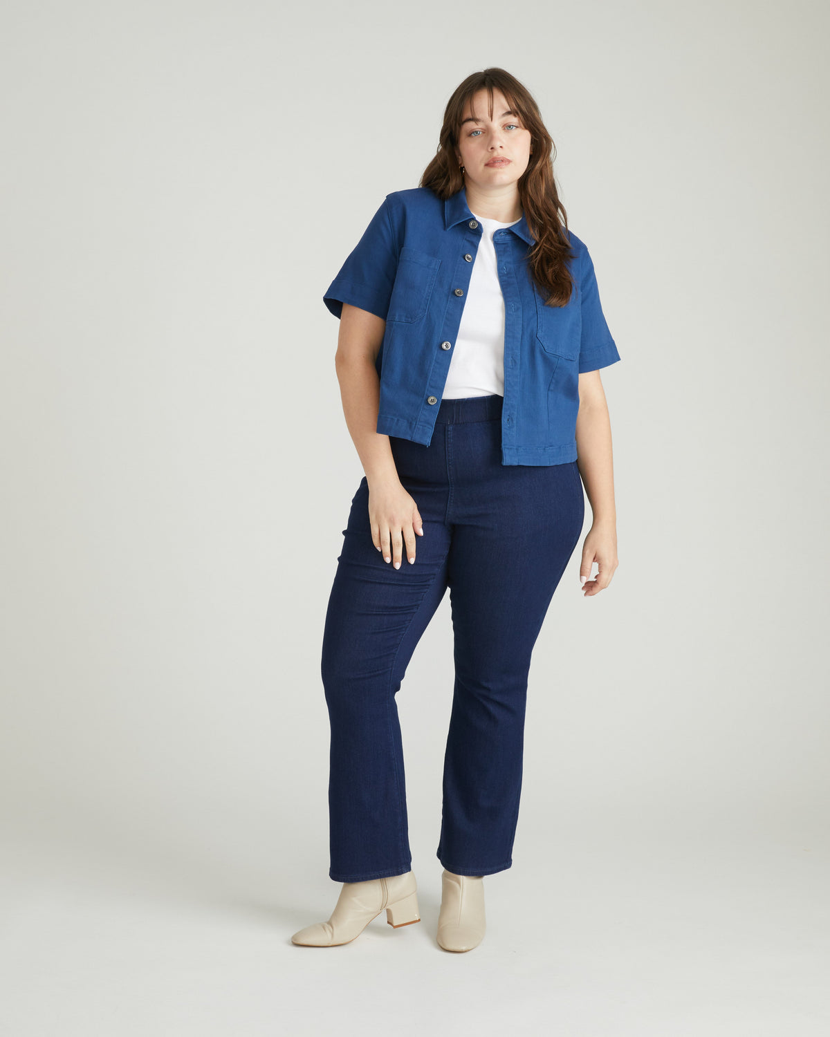 ComfortDenim Bootcut Jeans - Dark Indigo