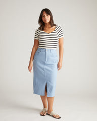 Dakota Denim Skirt - Clear Sky