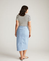 Dakota Denim Skirt - Clear Sky