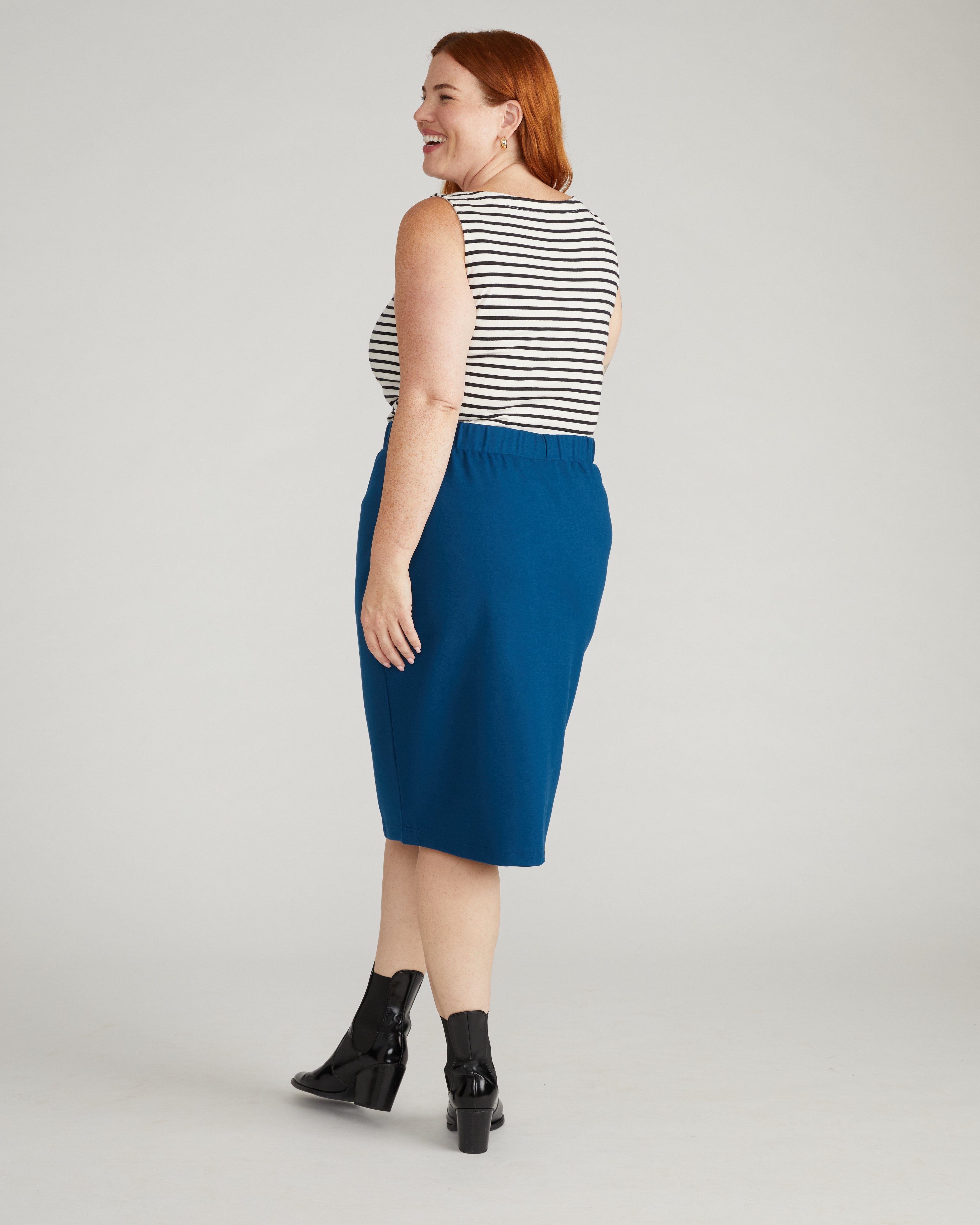 Danube Ponte Skirt - Deep Teal