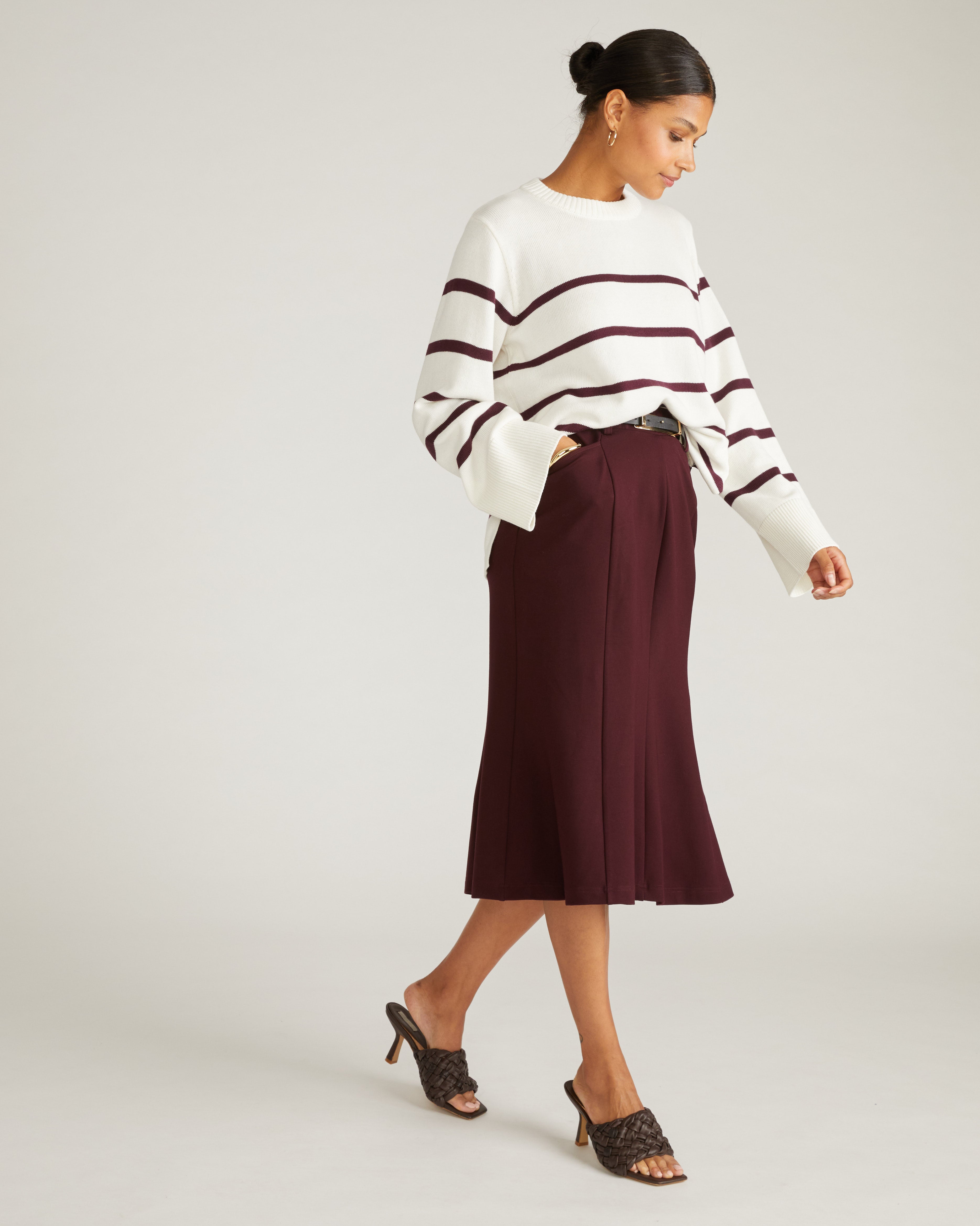 Carla Ponte Skirt - Black Cherry
