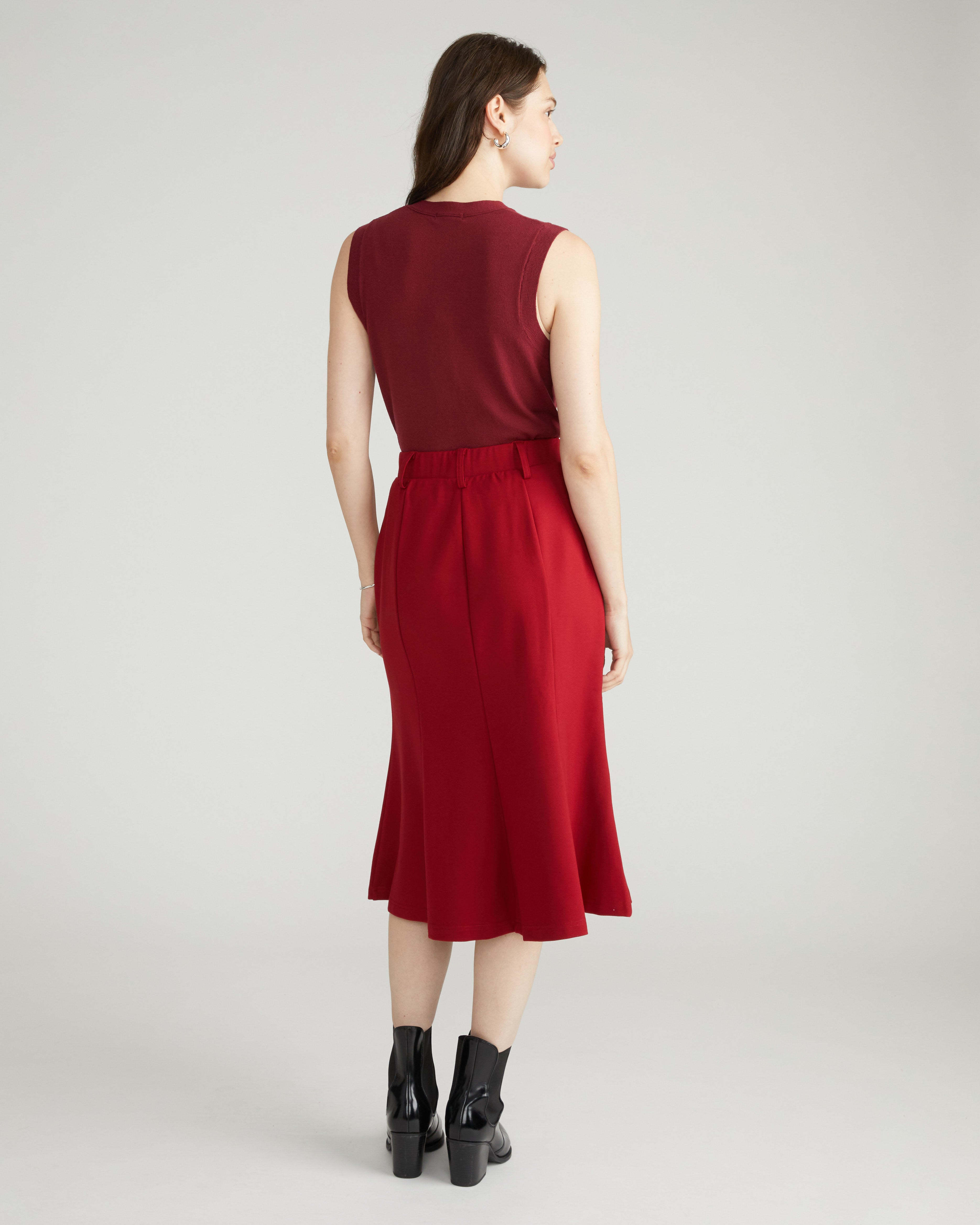 Carla Ponte Skirt - Garnet