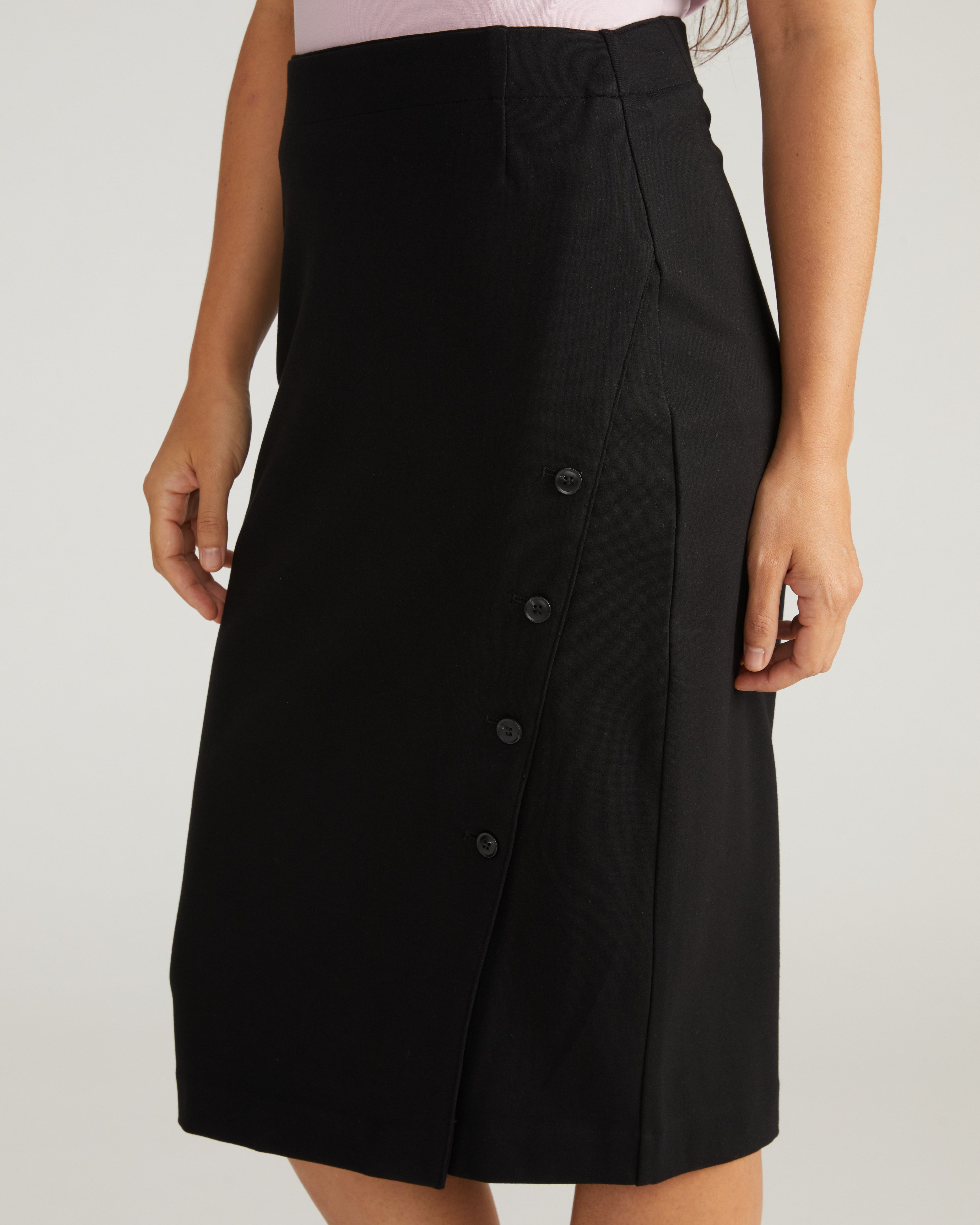 Anya Ponte Skirt - Black