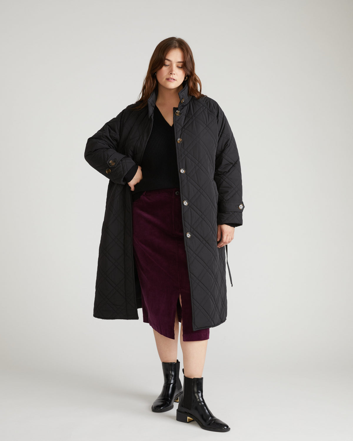 Suzi Corduroy Skirt - Gamay