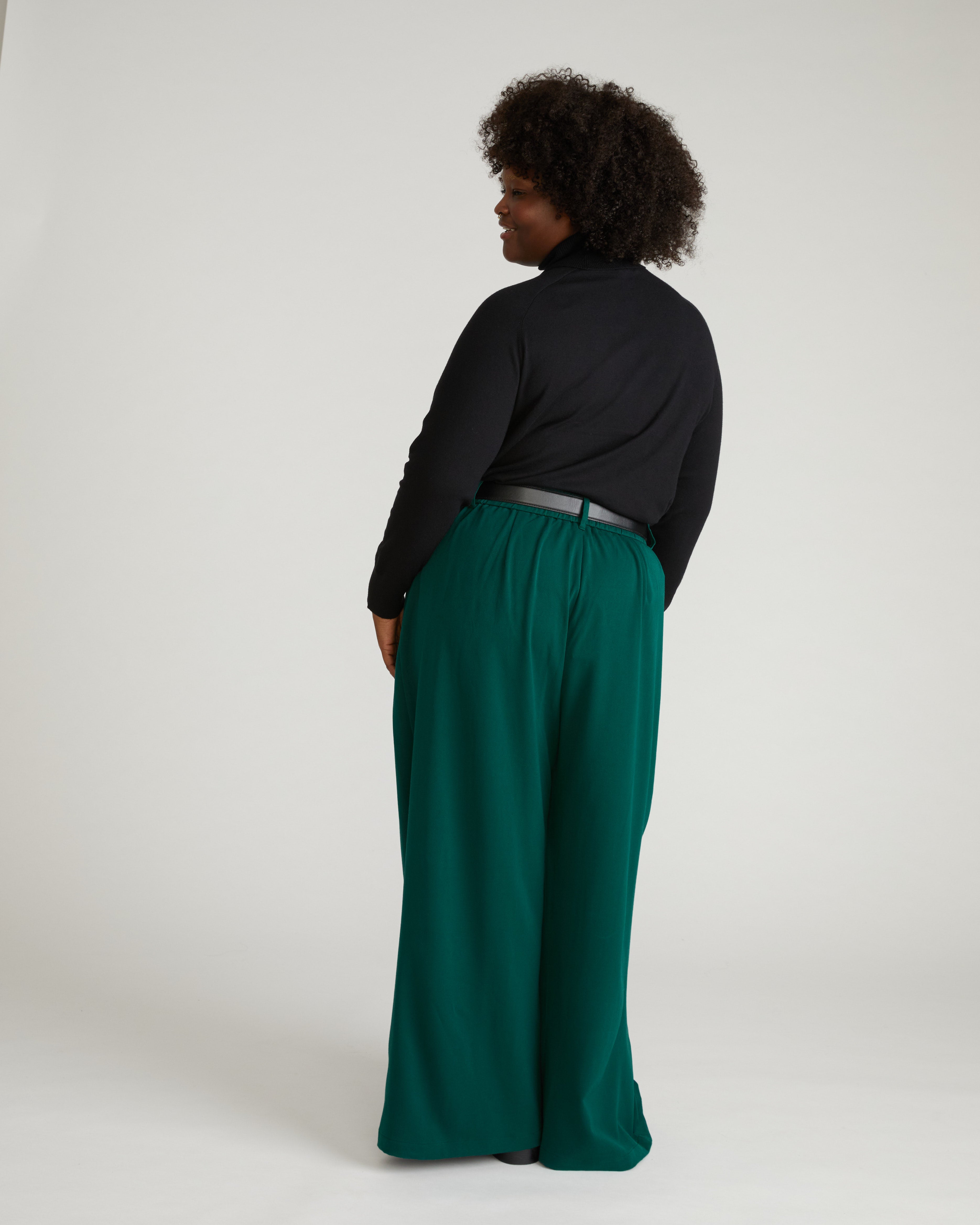 Renee Savvy Fine Knit Raglan Turtleneck - Black