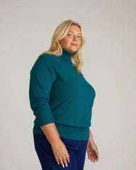 Renee Savvy Fine Knit Raglan Turtleneck - Botanic
