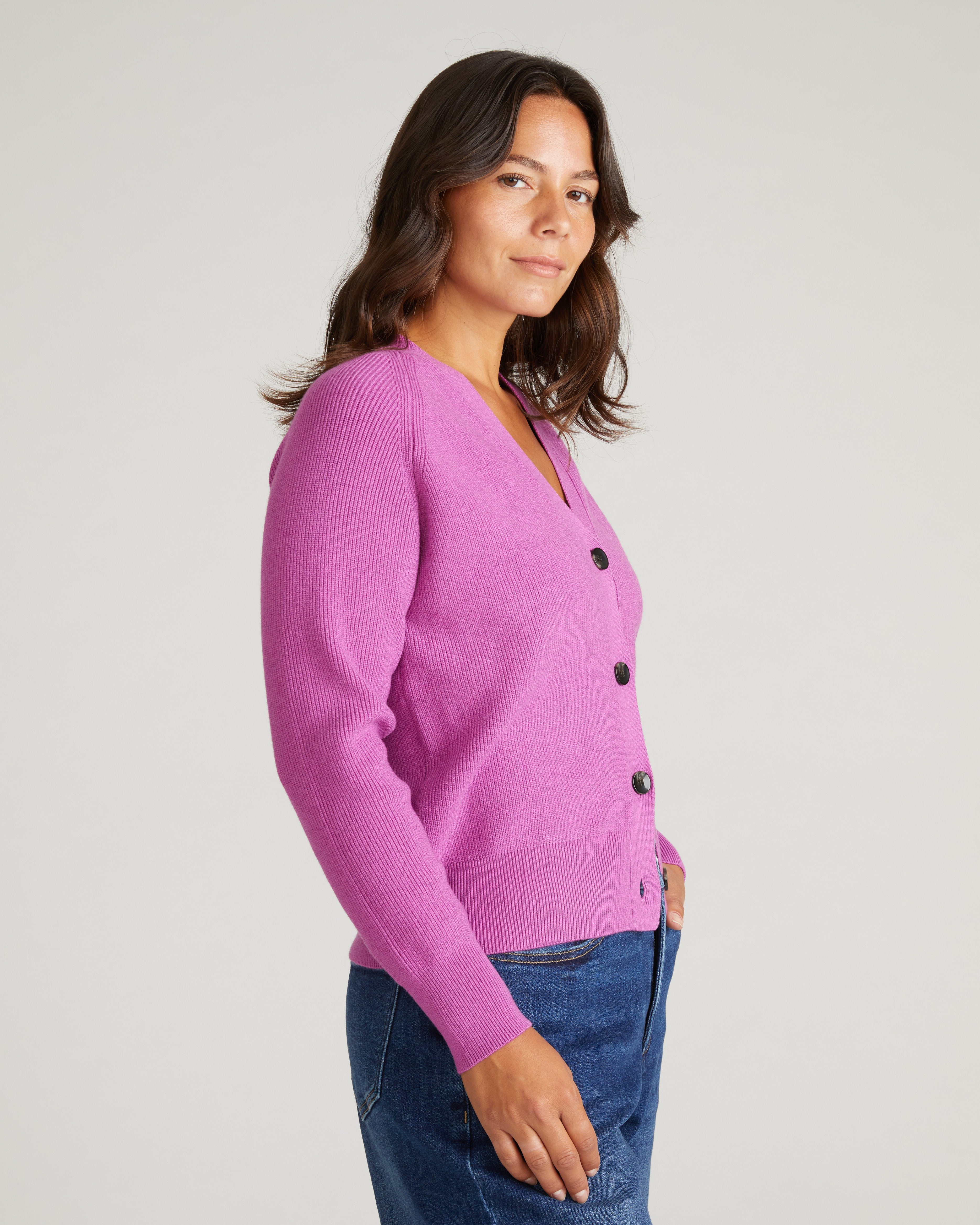 Better-Than-Wool Cardigan - Purple Vision