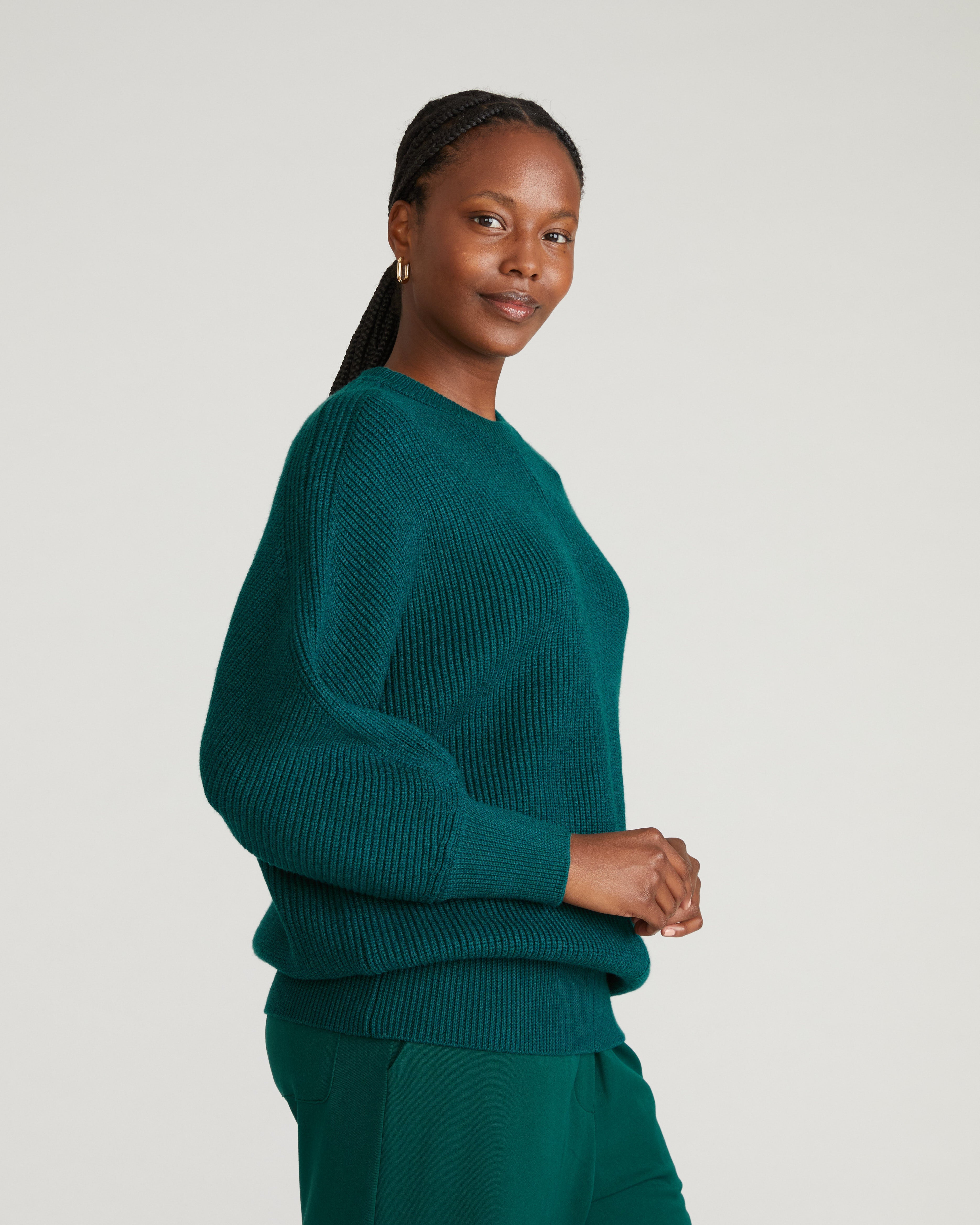 Better-Than-Wool Dolman Sweater - Botanic