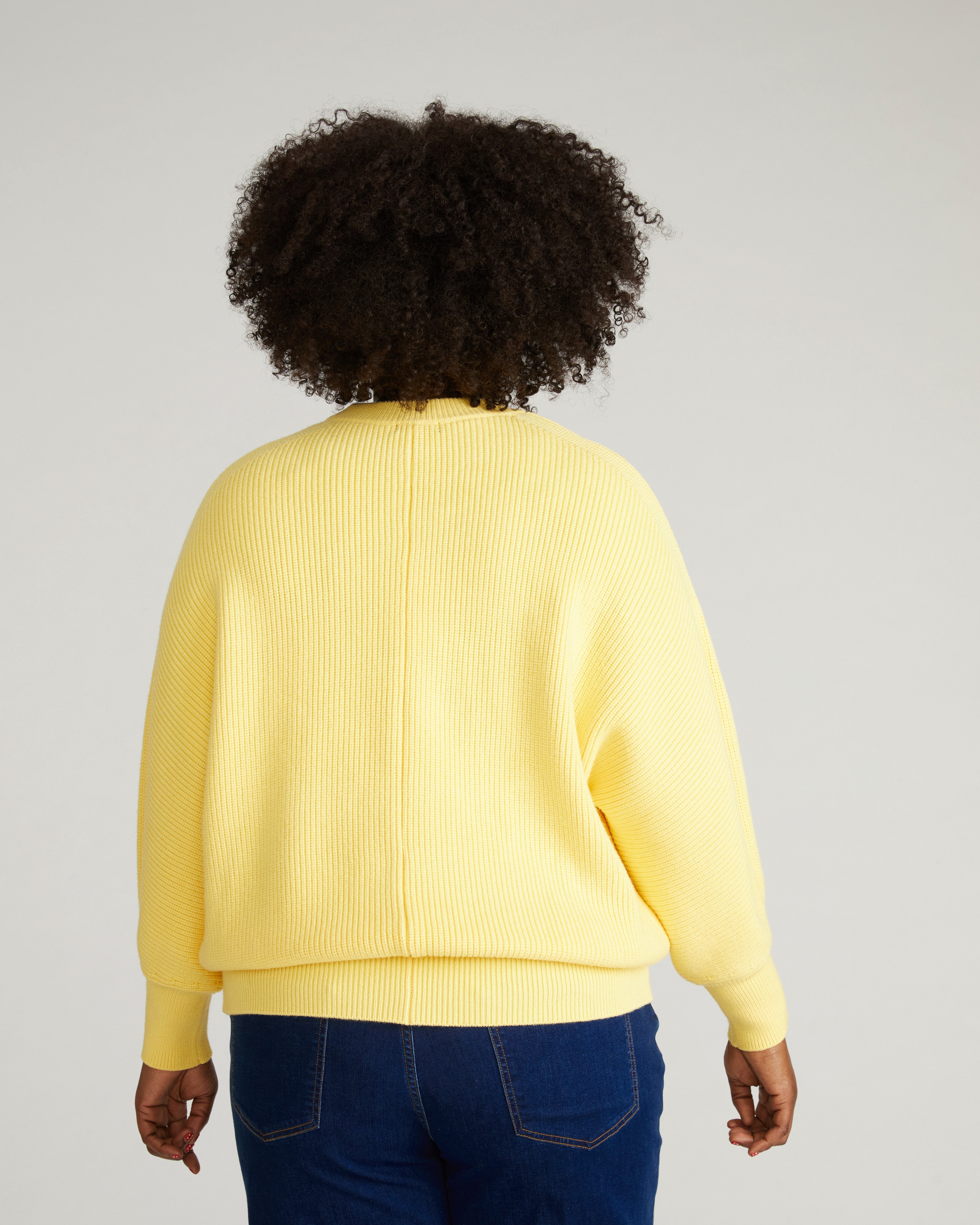 Better-Than-Wool Dolman Sweater - Banana Pudding