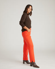 Savvy Fine Knit Crew Sweater - Espresso