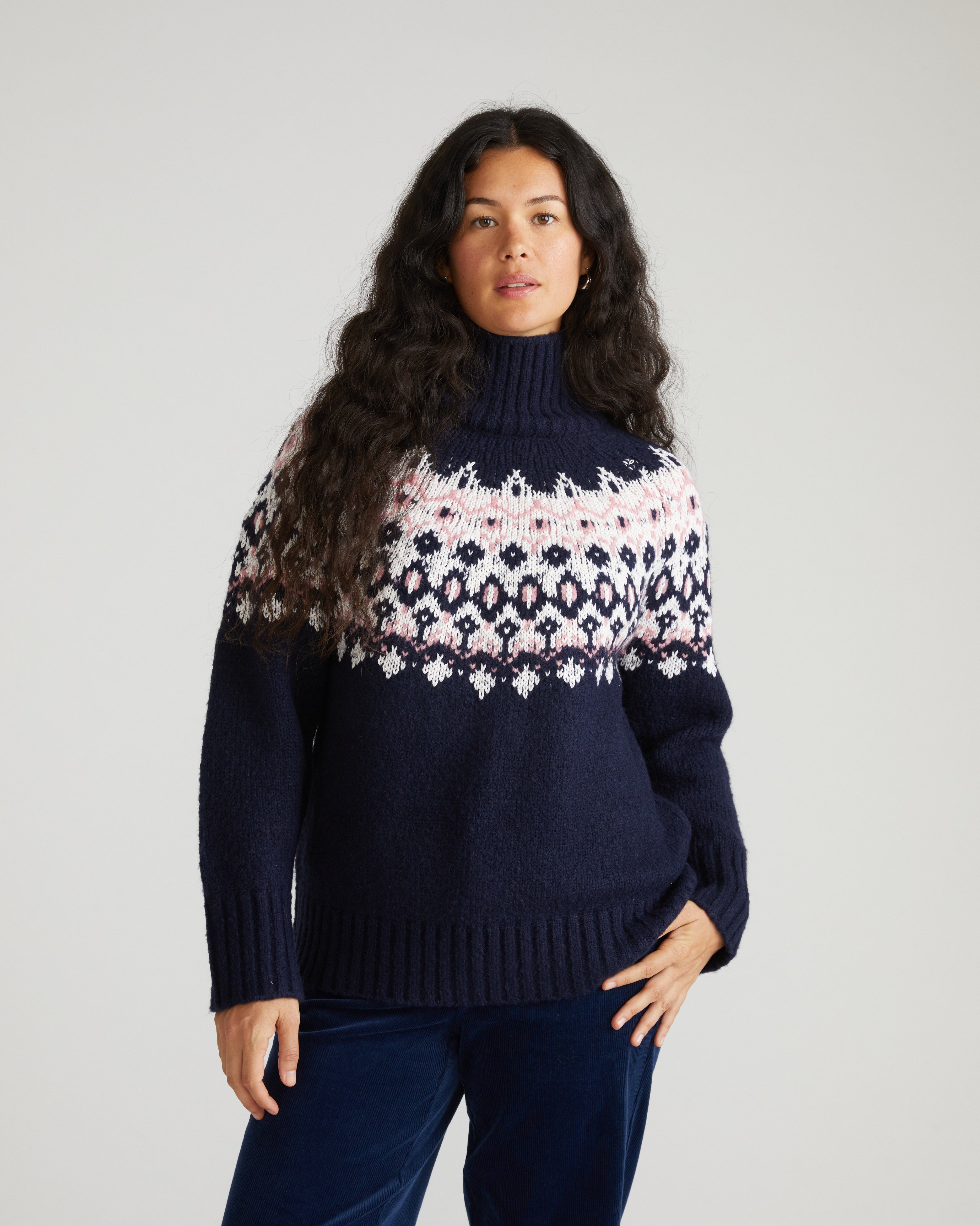 Fair Isle Sweater - Nordic Sea Fair Isle