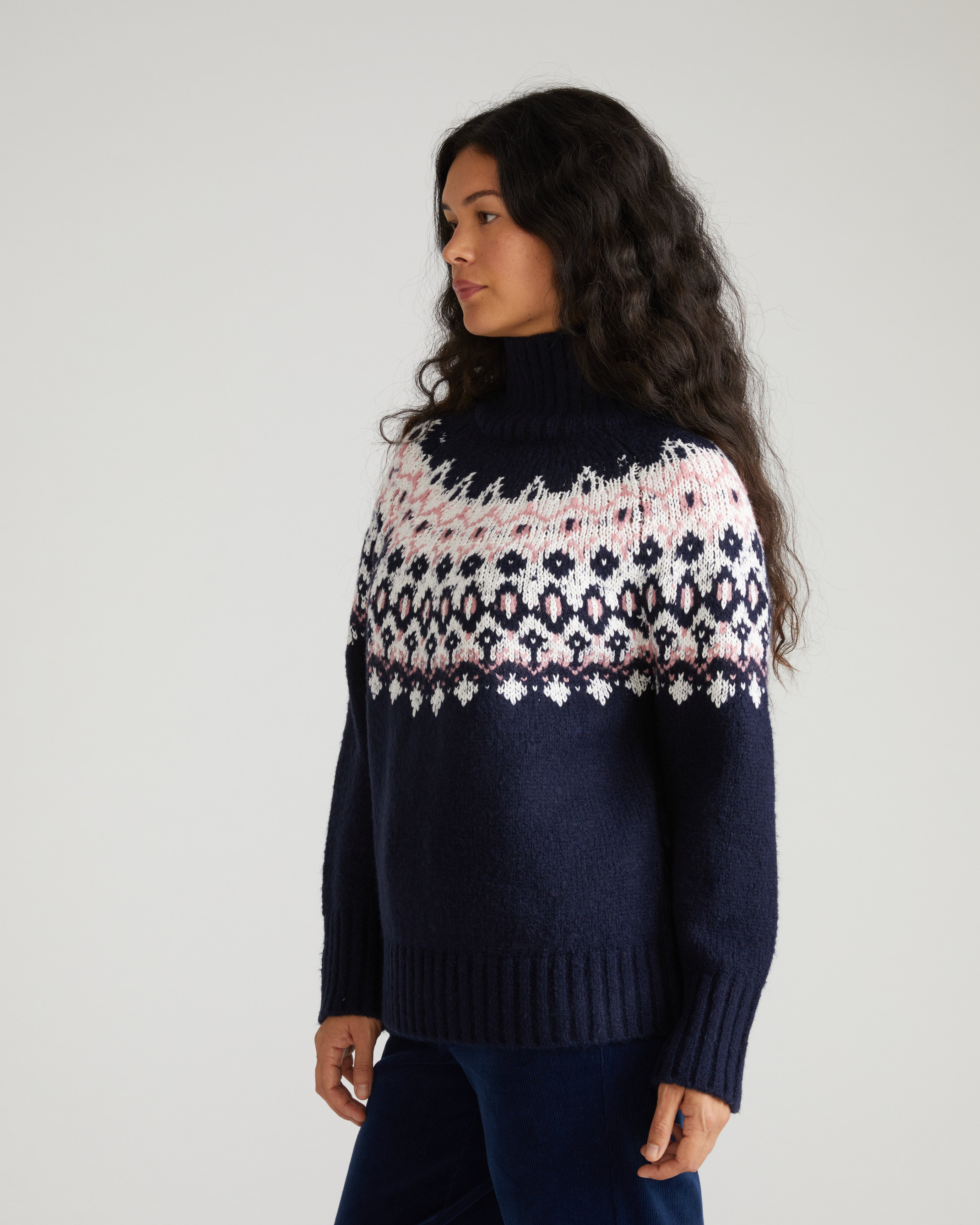 Fair Isle Sweater - Nordic Sea Fair Isle