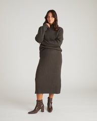 Risa Sweater Skirt - Graphite