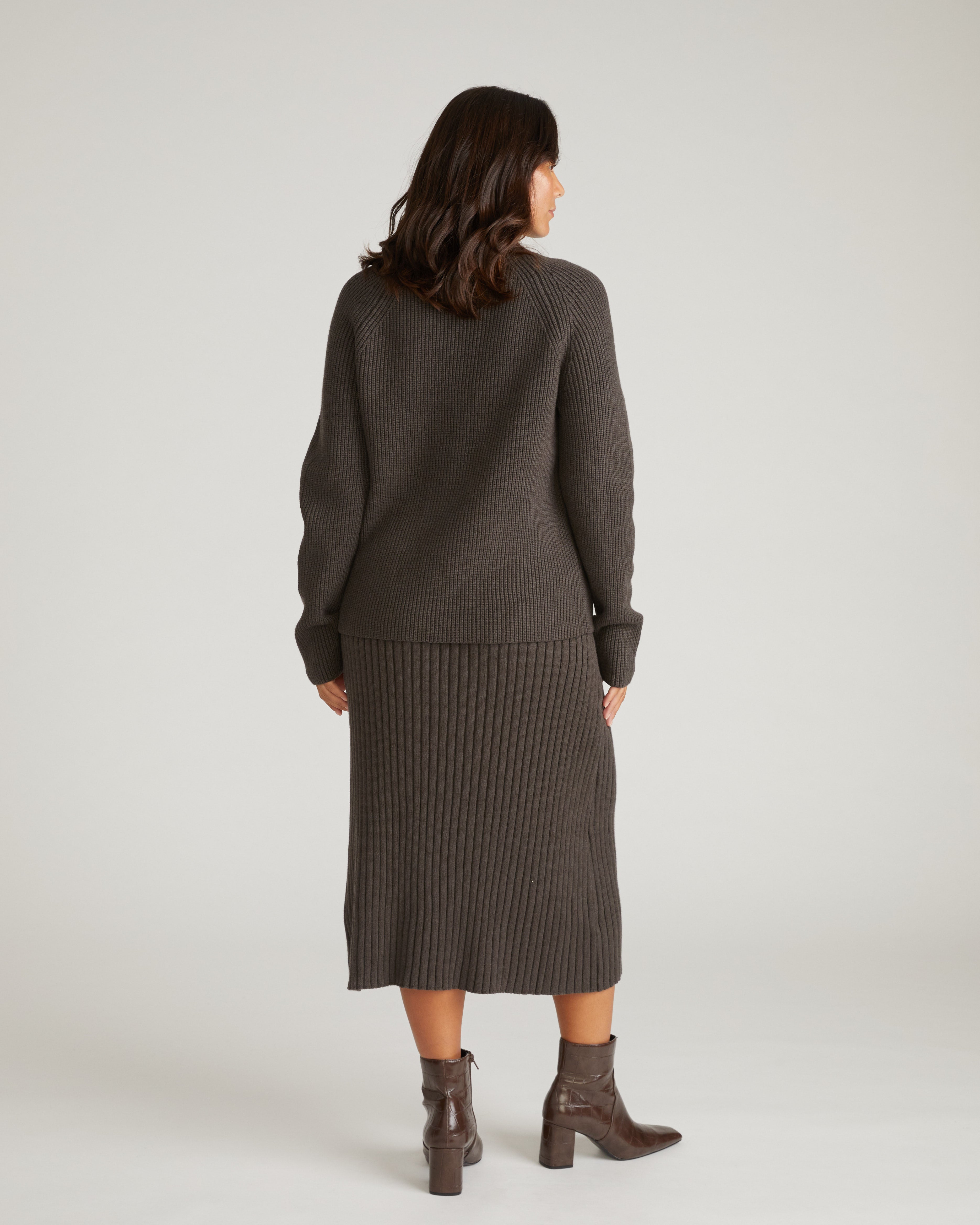Risa Sweater Skirt - Graphite