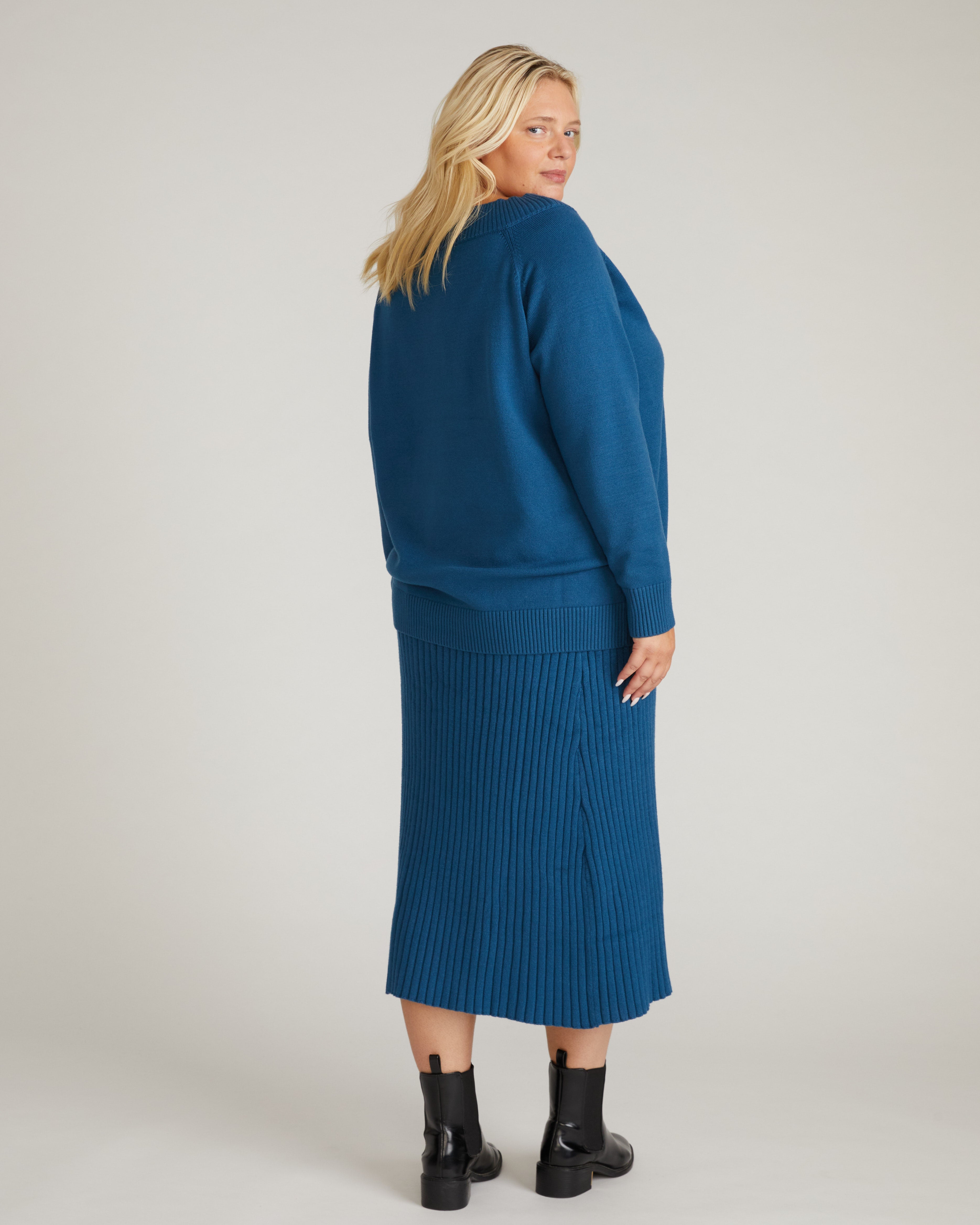 Risa Sweater Skirt - Deep Teal