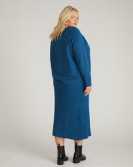 Risa Sweater Skirt - Deep Teal