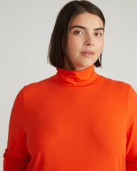 Close Fit Turtleneck - Poppy