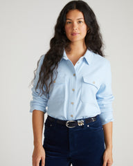 Maine Stretch Flannel Shirt - Battenberg Twill