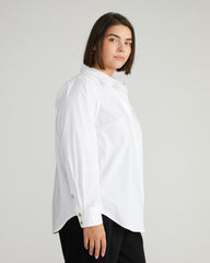 Elbe Stretch Poplin Shirt Classic Fit - White