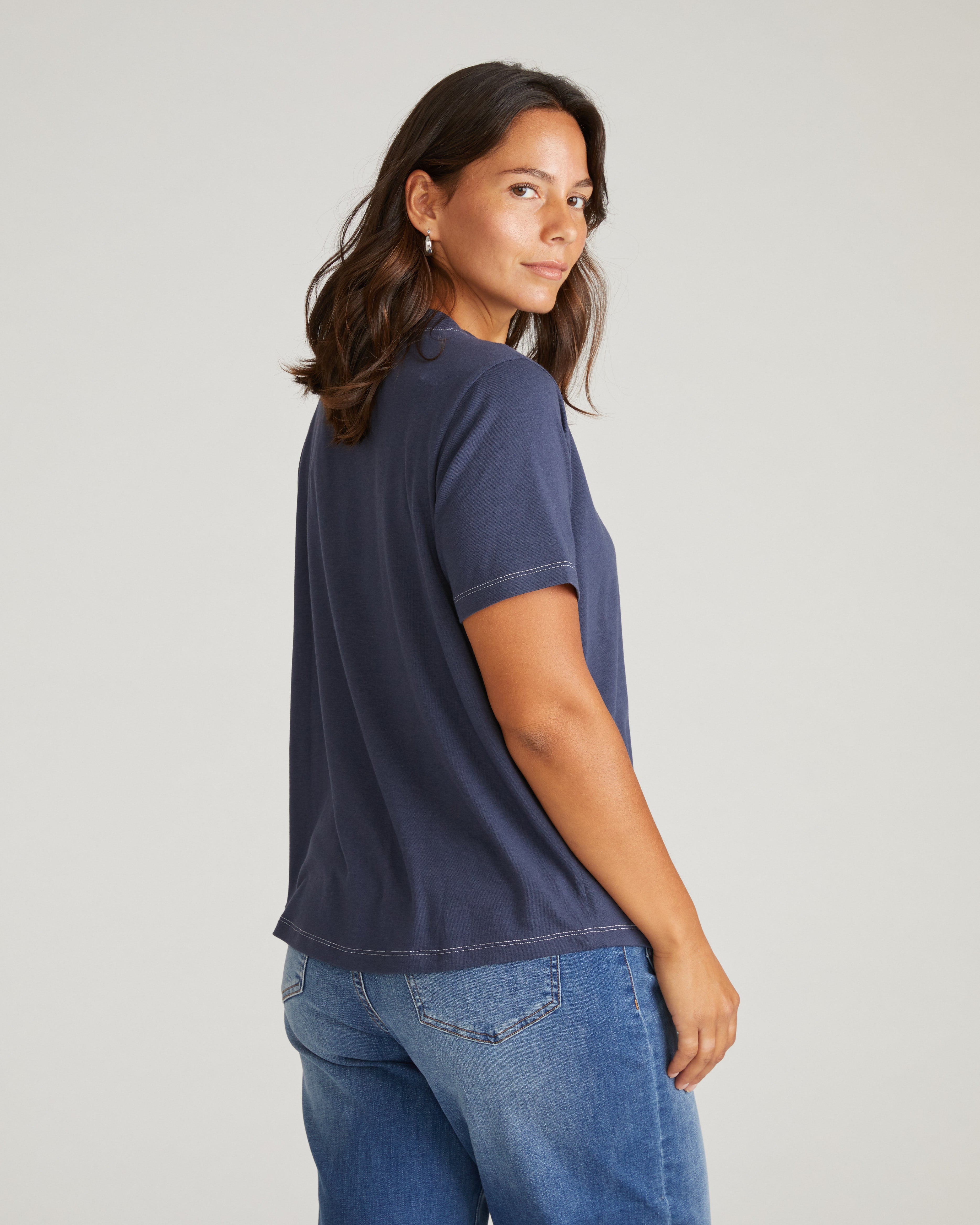 Garcon Tee - Washed Indigo