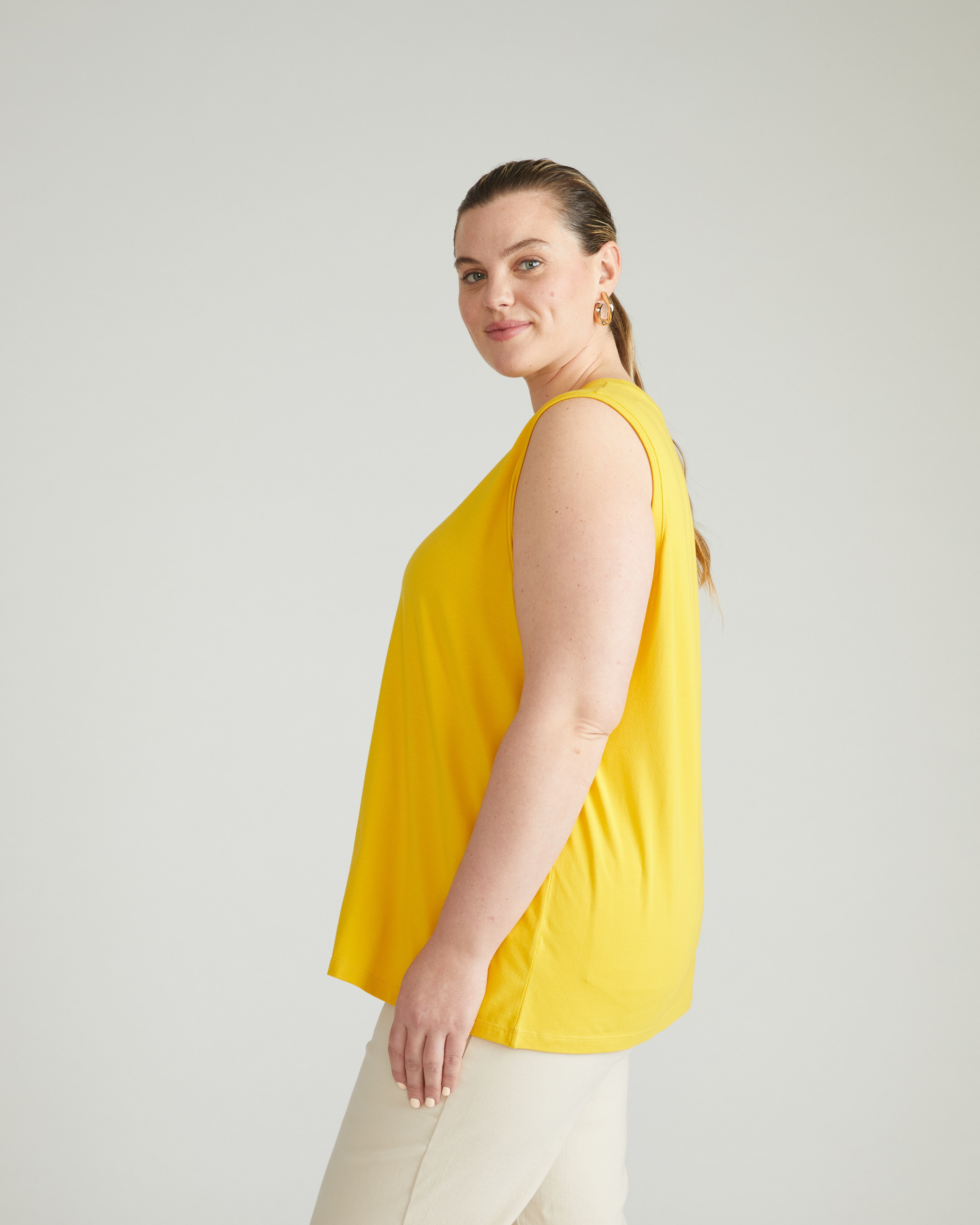 Patti Muscle Tank - Yellow