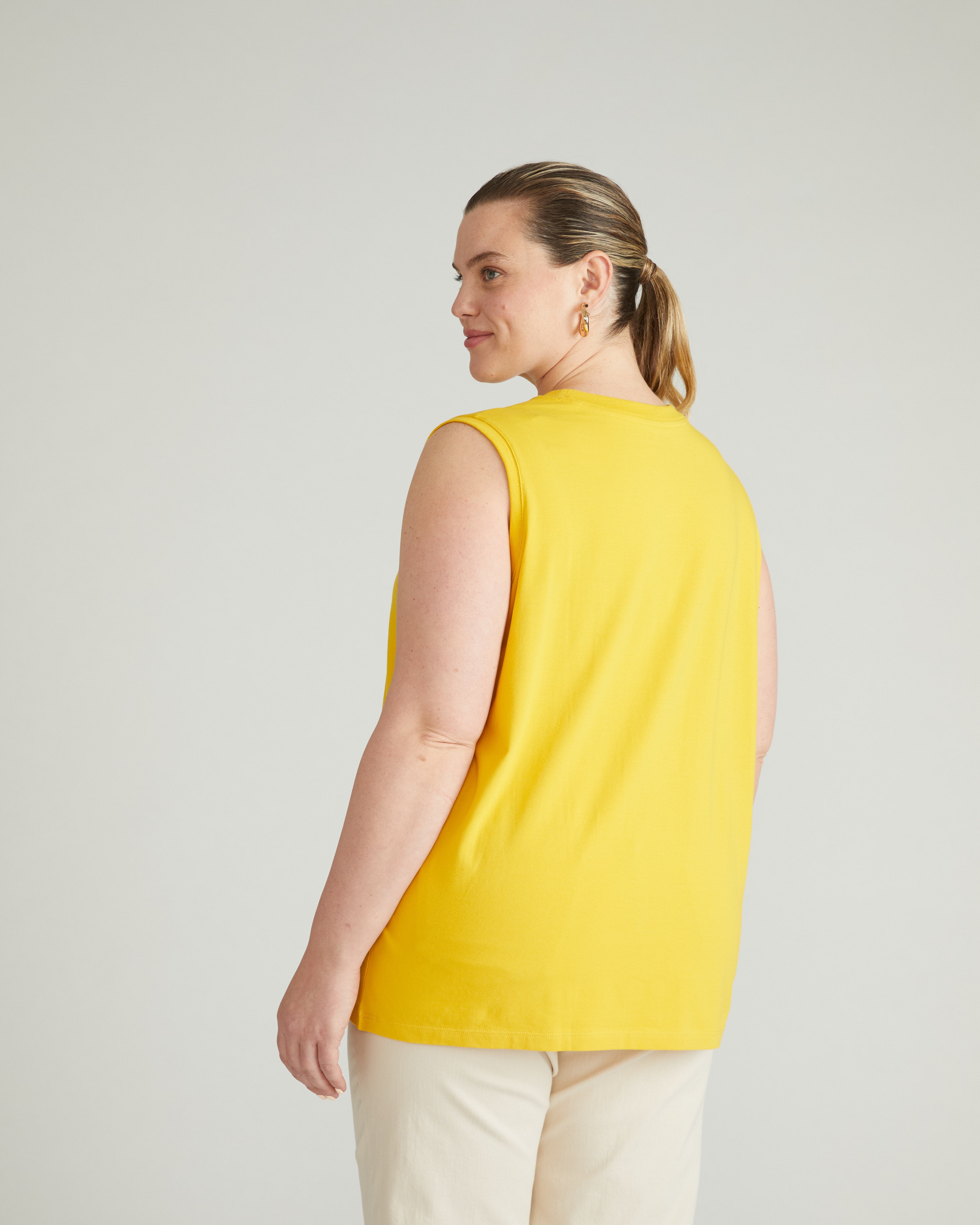 Patti Muscle Tank - Yellow