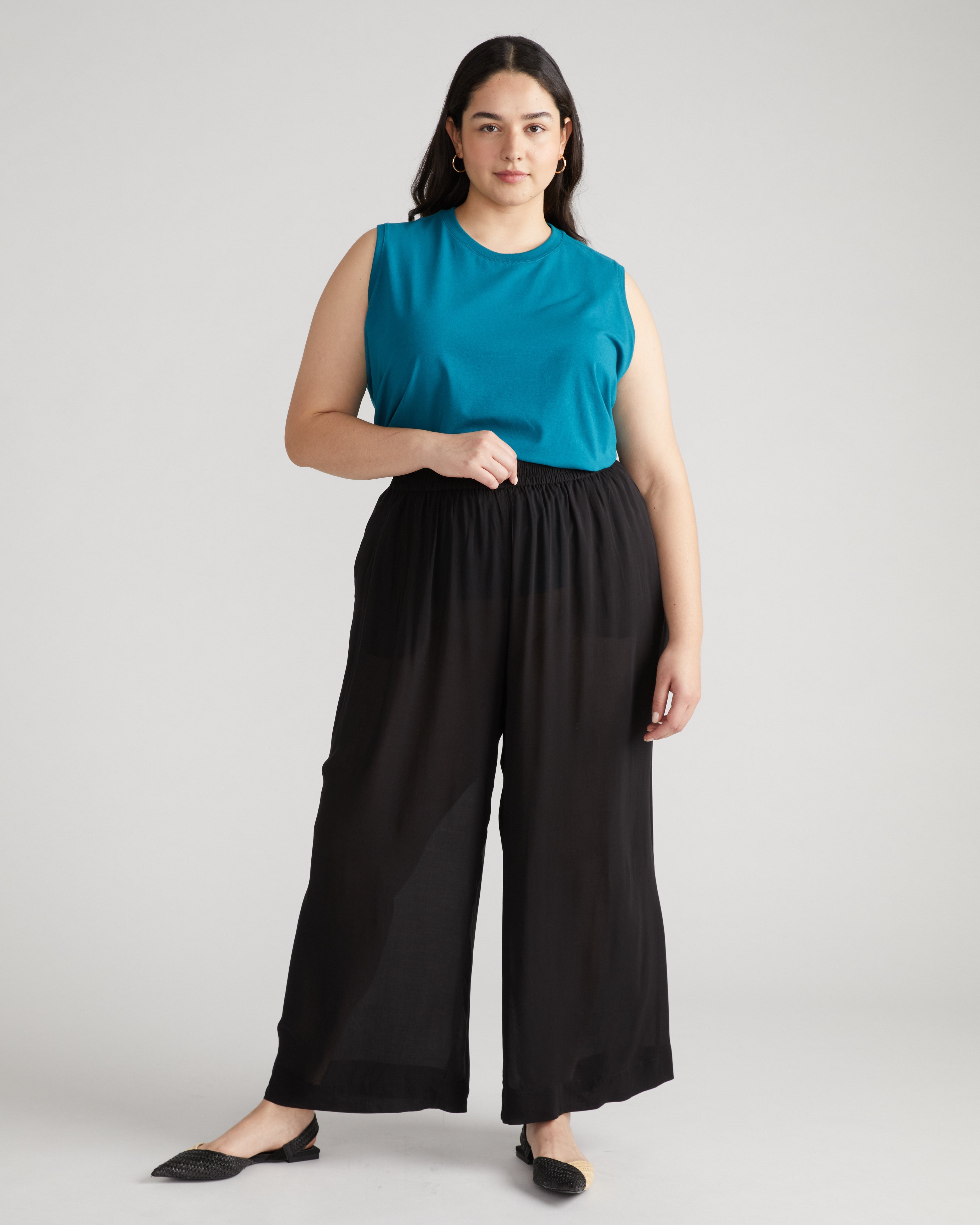 Patti Muscle Tank - Plume Blue