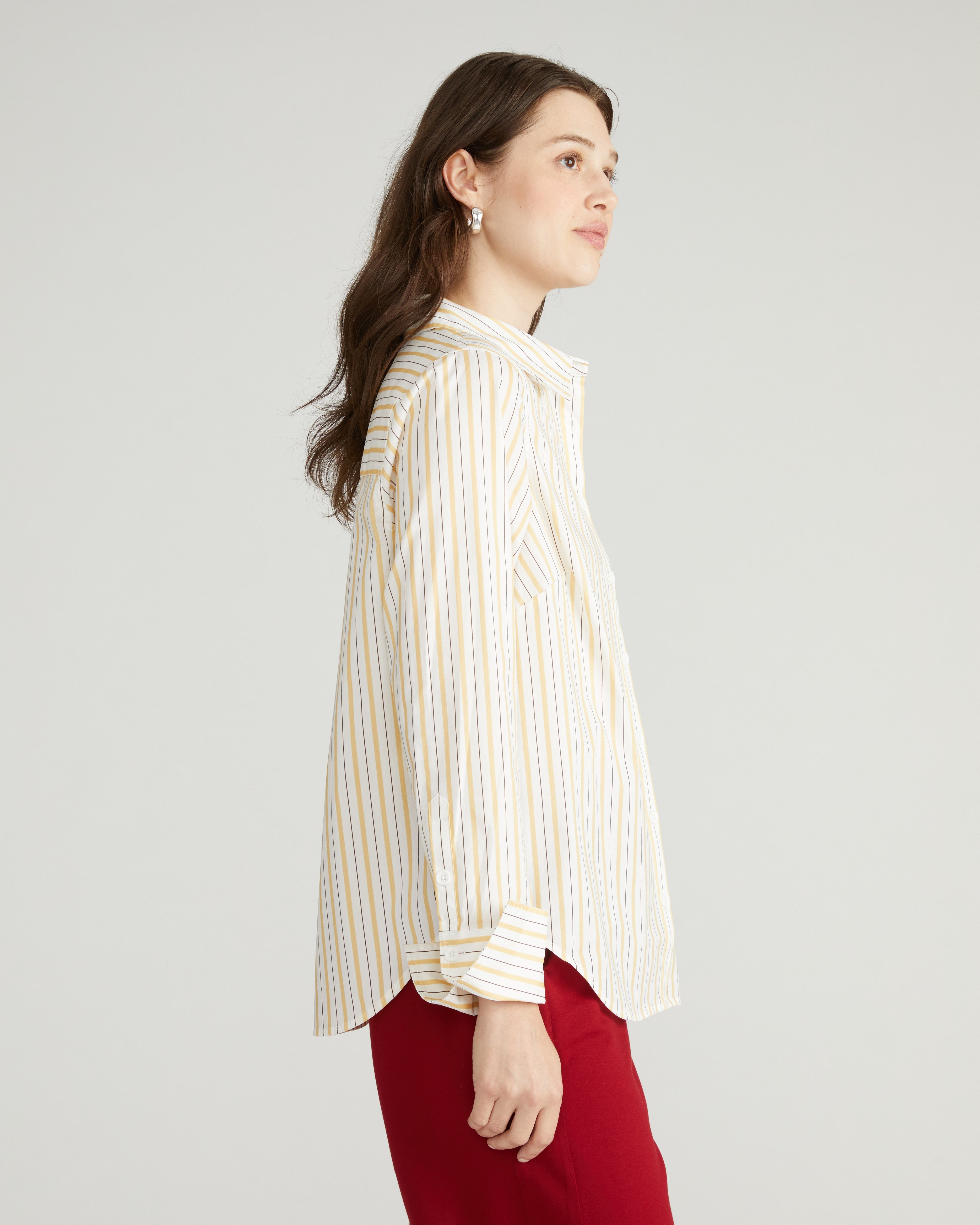 Henning x US Madison Shirt - Yellow Multi Stripe